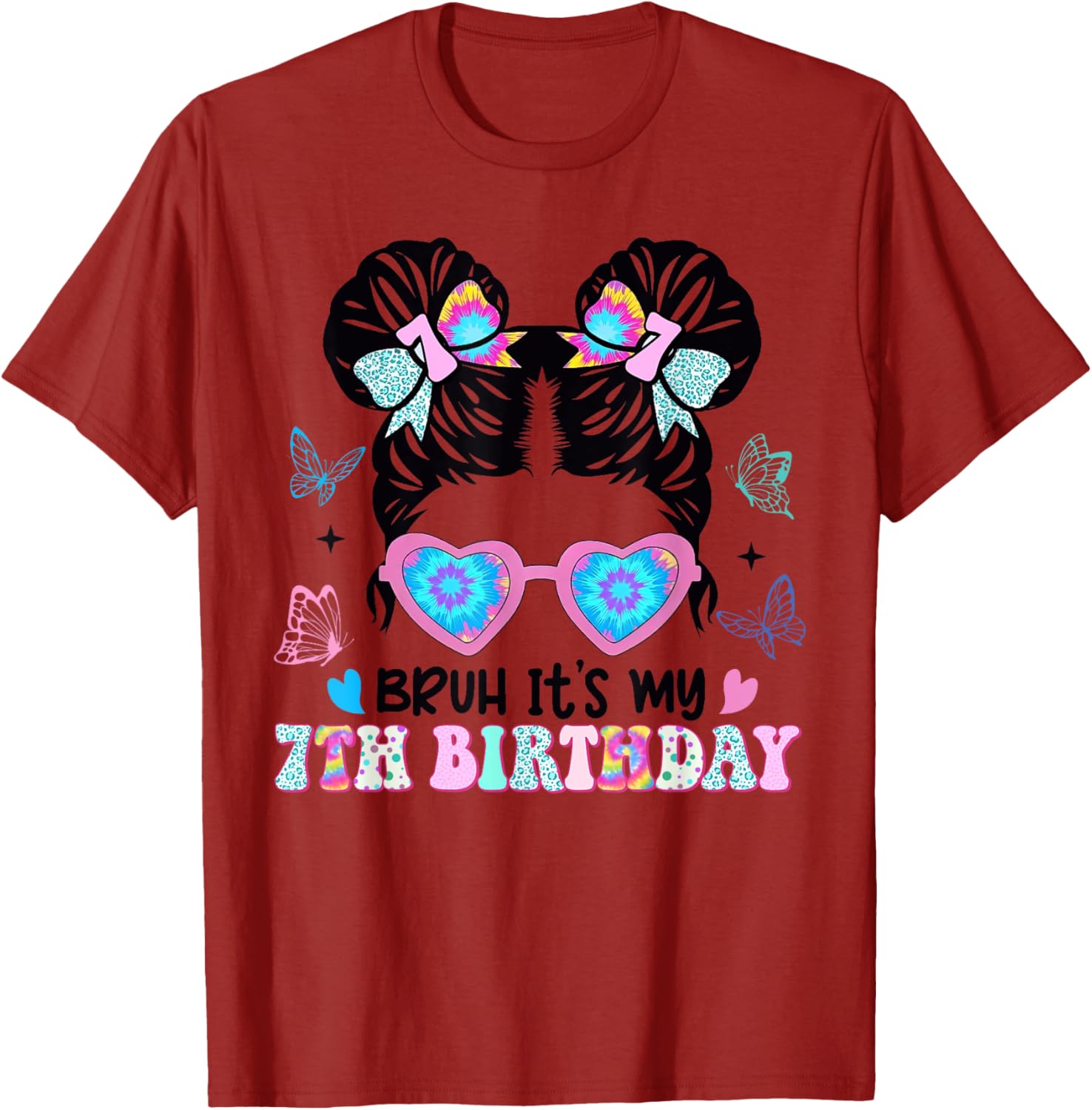 Retro 7th Birthday Girl T-Shirt for Fun Celebrations and Style - 13