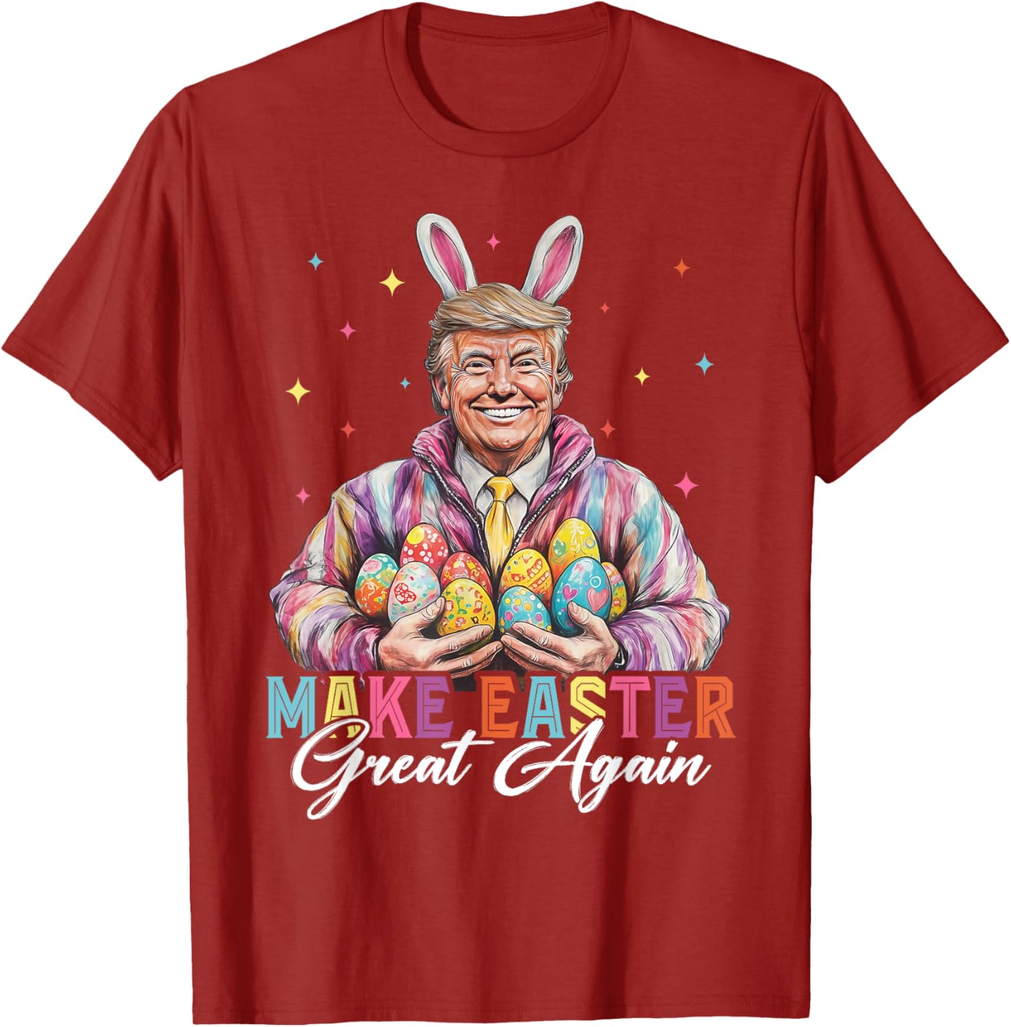 Funny Trump Easter Bunny Hunt T-Shirt for Holiday Fun and Celebration - 4