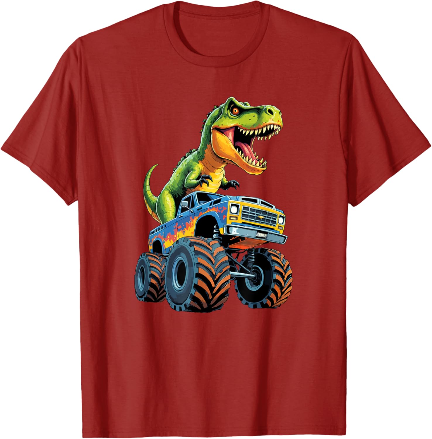 Monster Truck Dinosaur Birthday Party T-Shirt for Boys - Fun & Exciting! - 10