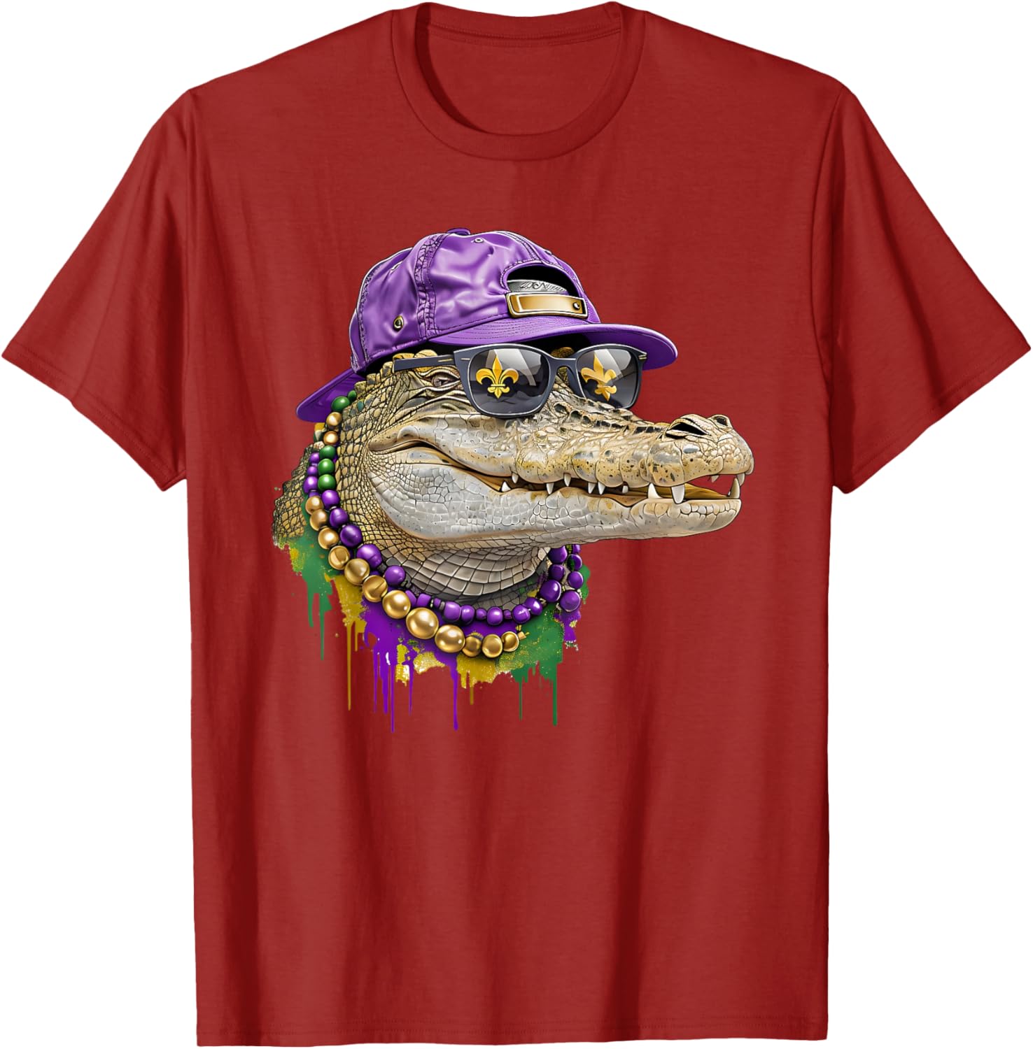Mardigator Alligator Costume T-Shirt for Mardi Gras Fun for Everyone - 9