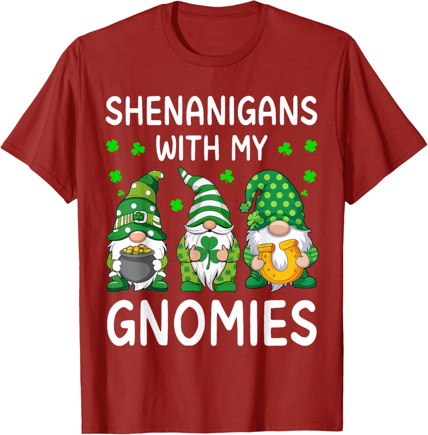 Shenanigans With My Gnomies St Patricks Day Gnome T-Shirt for Fun Celebrations - 16