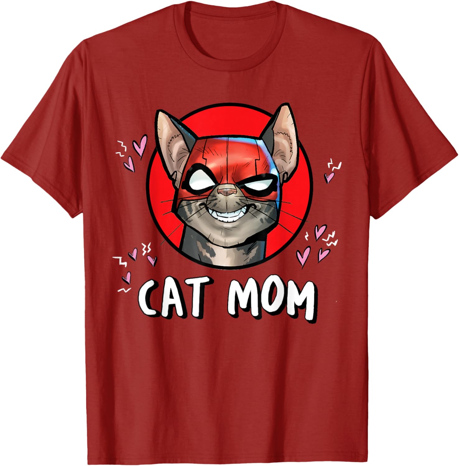 Funny Deadpool Catpool T-Shirt for Cat Moms - Marvel Super Heroes Pet Apparel - 24