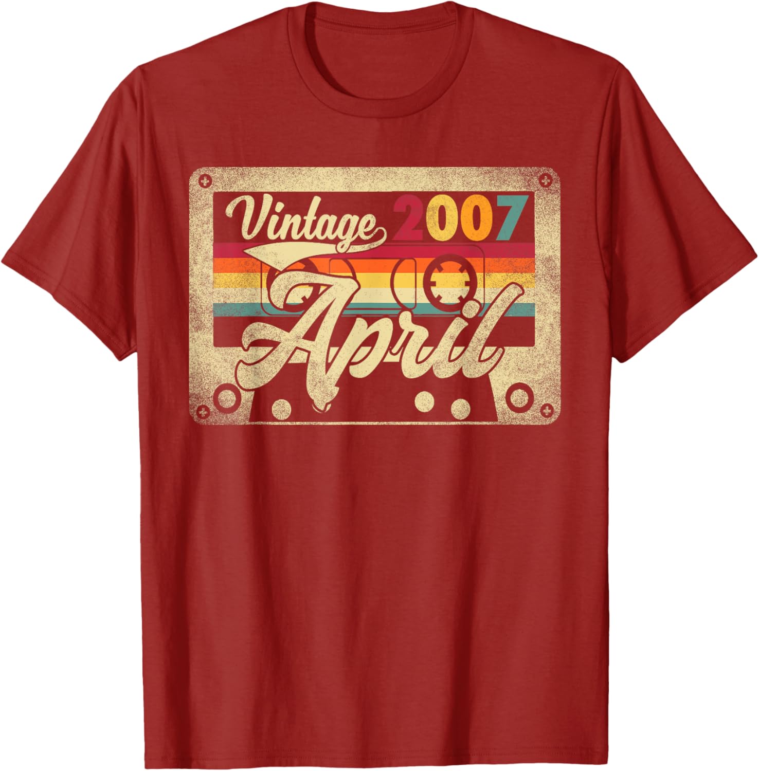 Funny Vintage April 2007 18th Birthday Retro T-Shirt for Celebration - 9