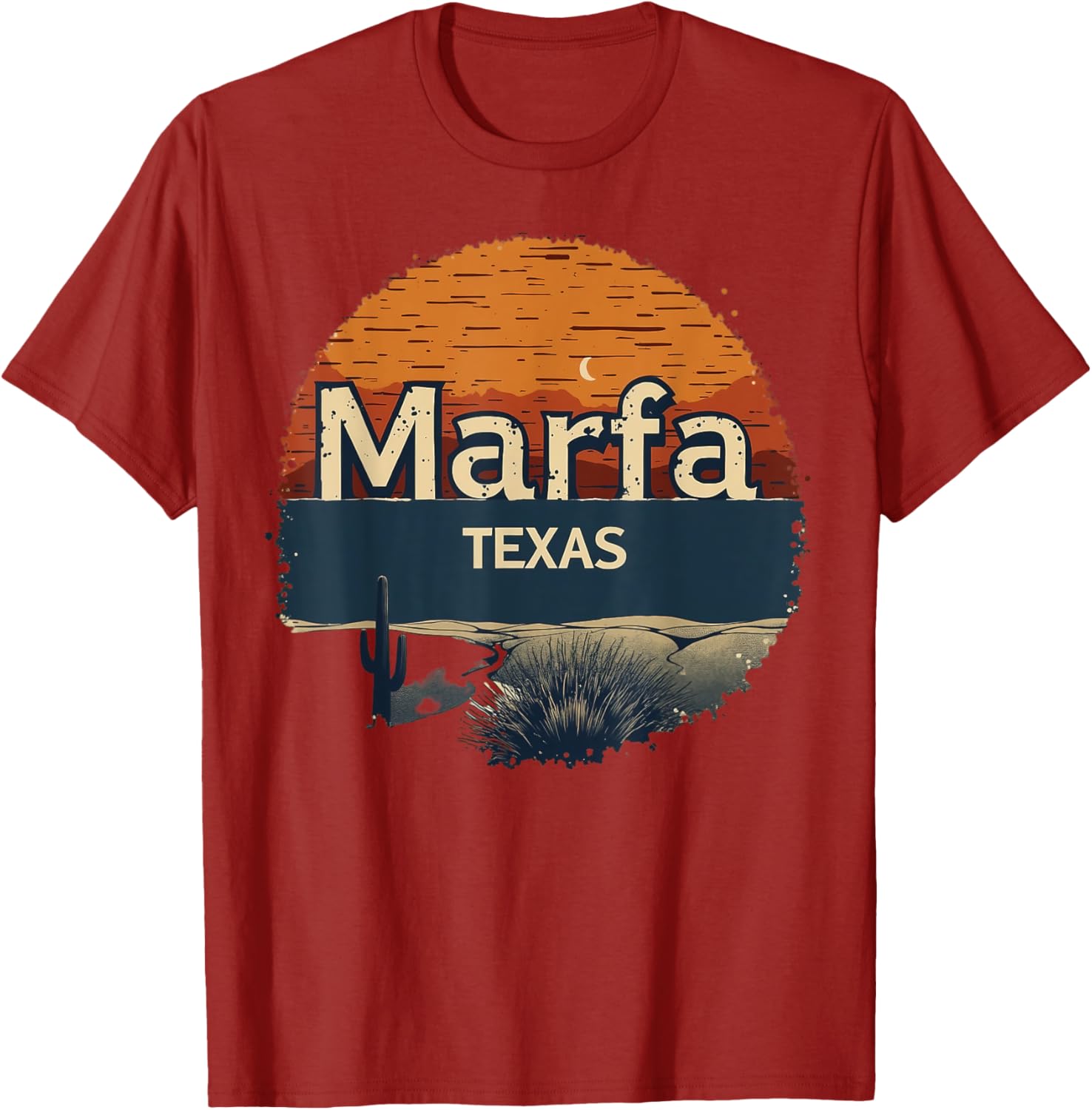 Marfa Texas Desert Sunset Graphic Tee - Stylish Casual Wear for All - 12