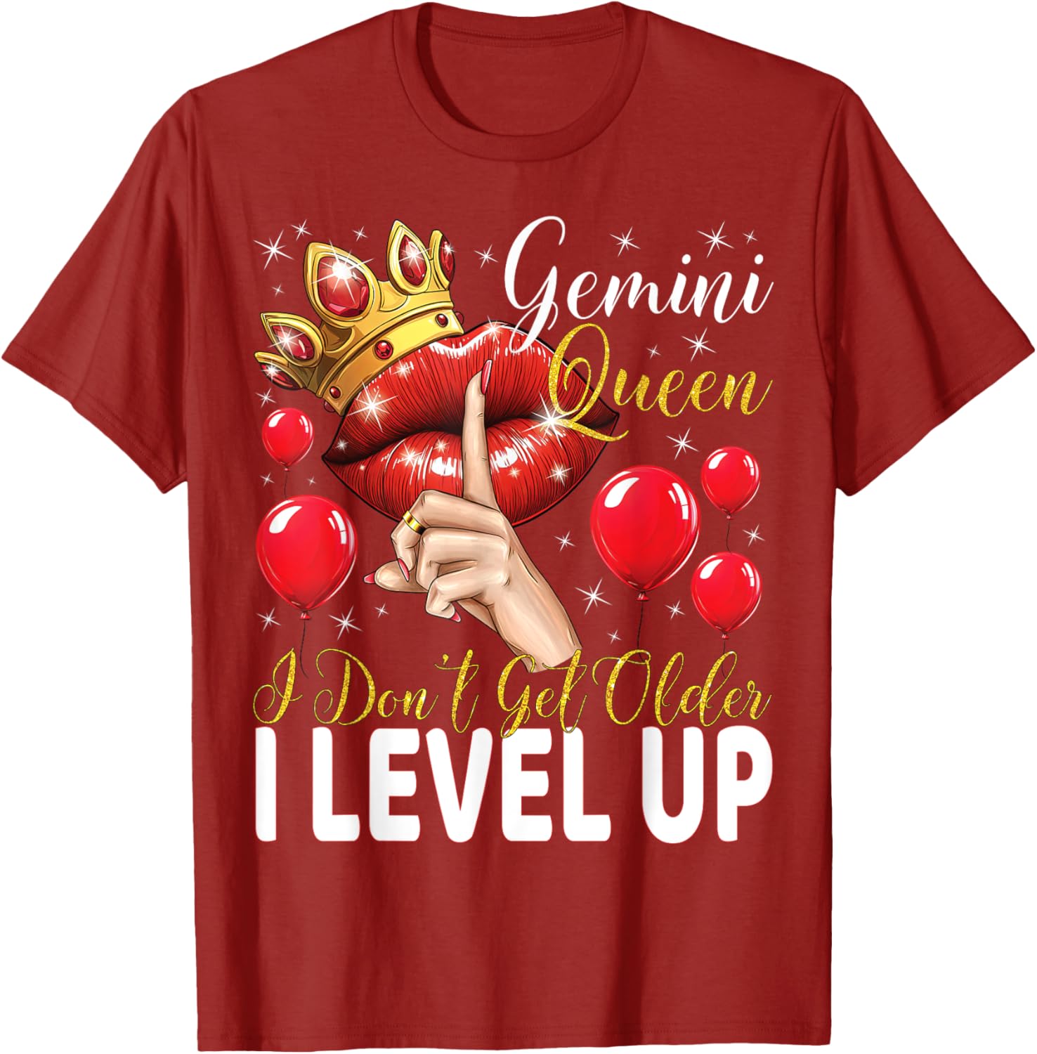 Gemini Queen Level Up Birthday T-Shirt for Fun Celebrations - 13