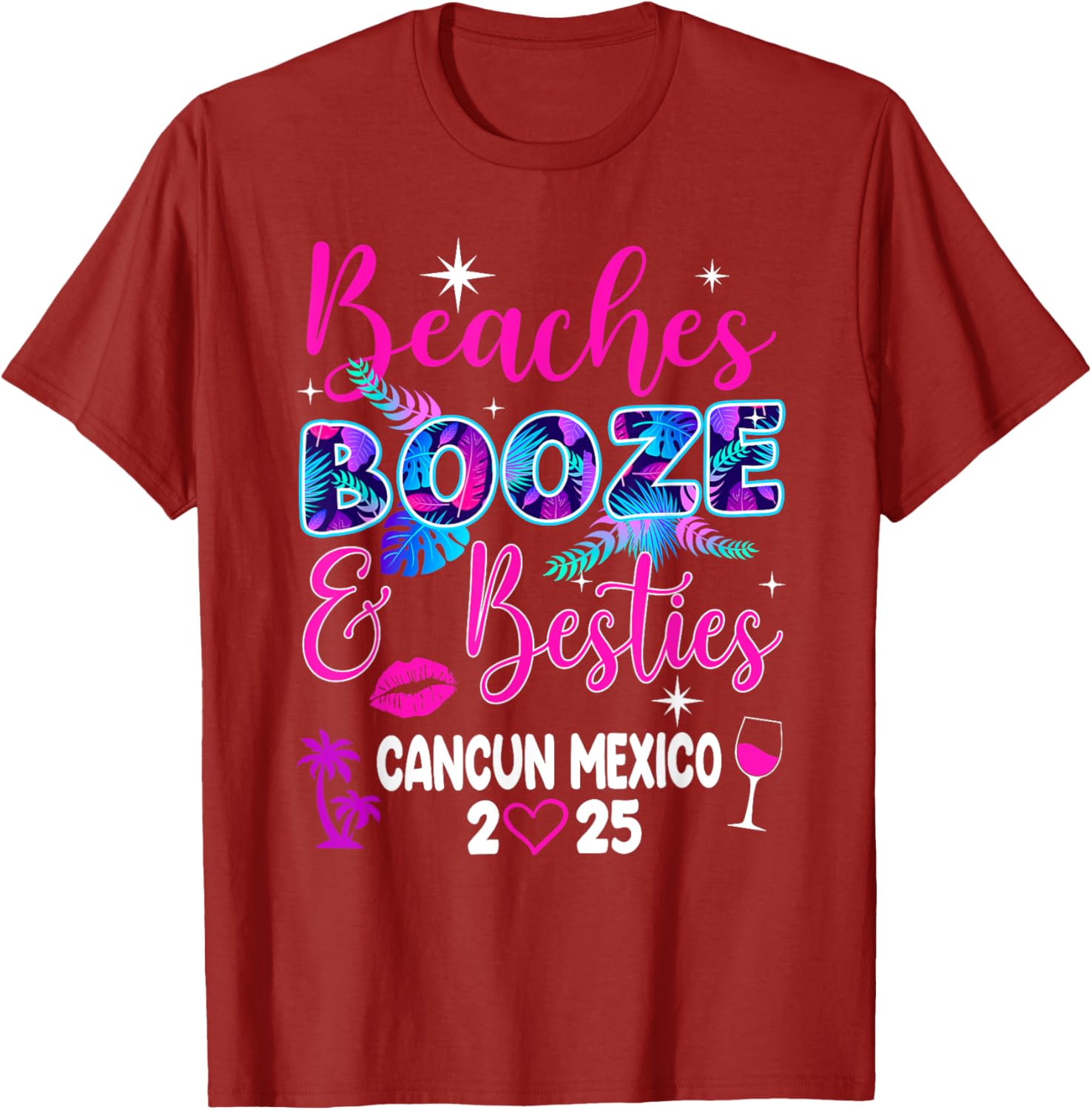 Girls Trip Weekend Cancun T-Shirt for Beaches, Booze, and Besties 2025 - 11