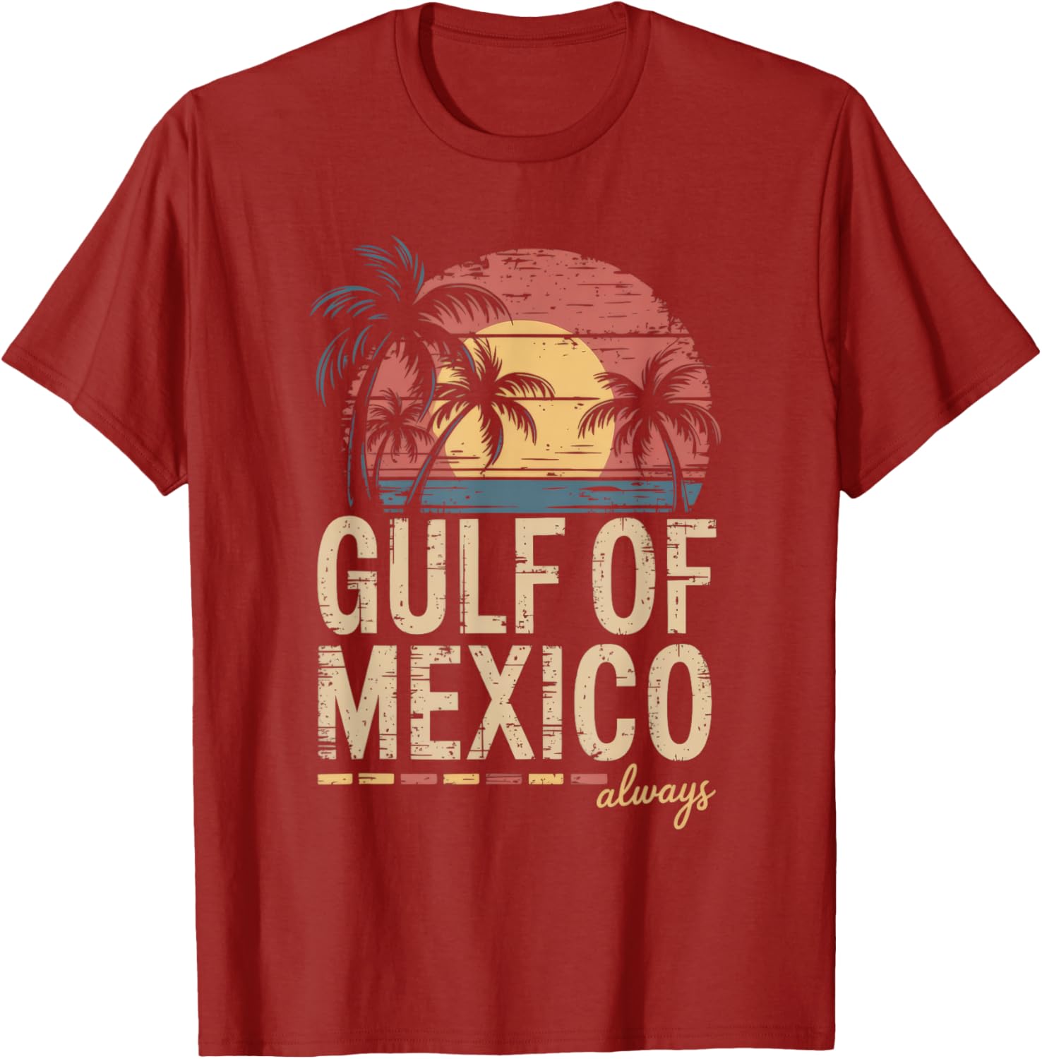 Retro Gulf of Mexico T-Shirt Vintage Style for Beach Lovers and Travelers - 3