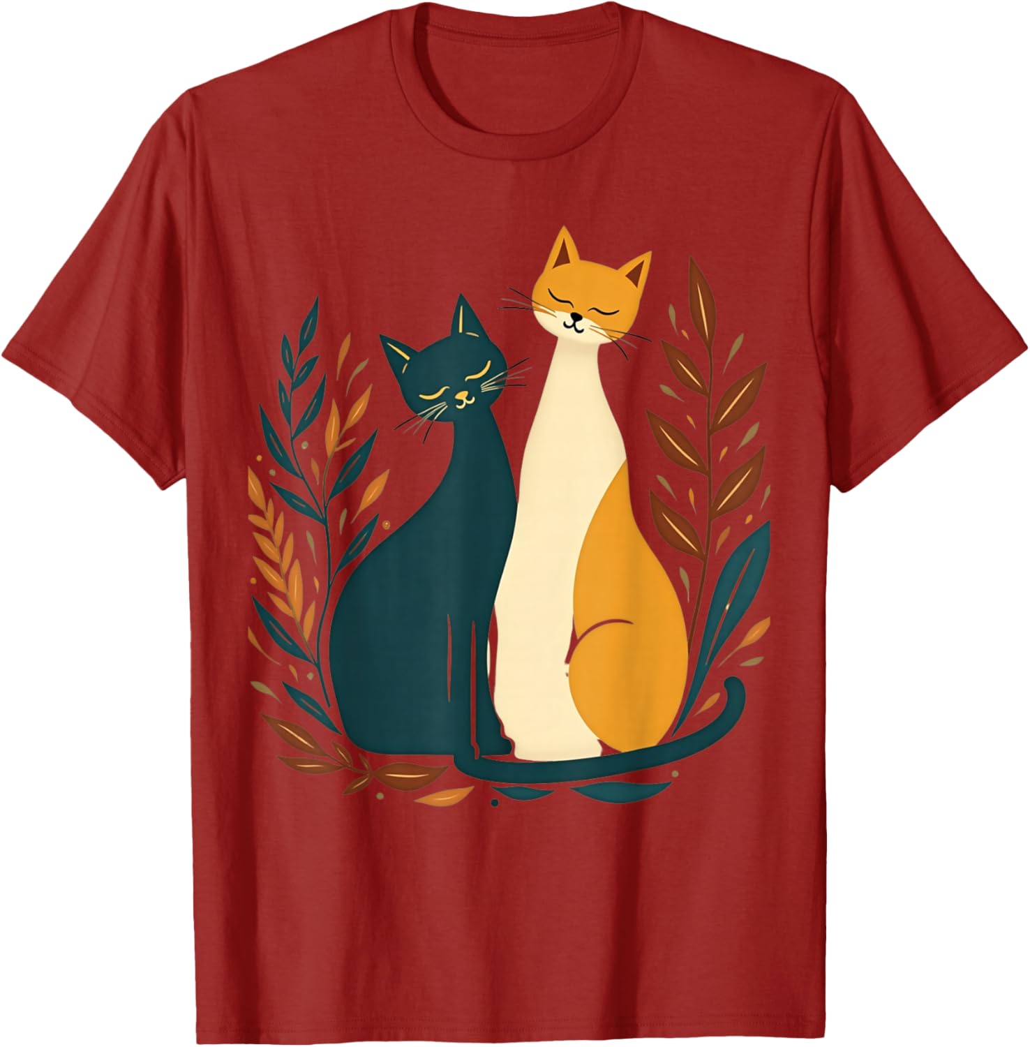 Vintage Mid-Century Modern Cat T-Shirt 50s 60s Retro Style Apparel - 17