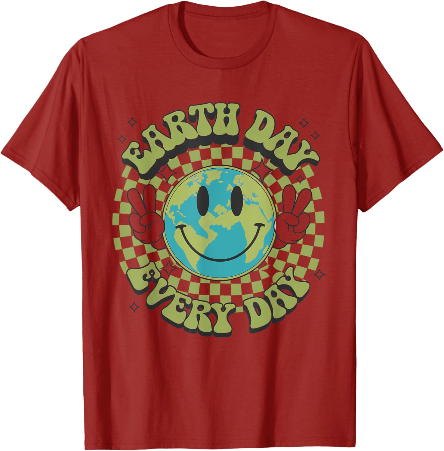 Funny Earth Day Everyday Hippie Planet T-Shirt for Men and Women - 2