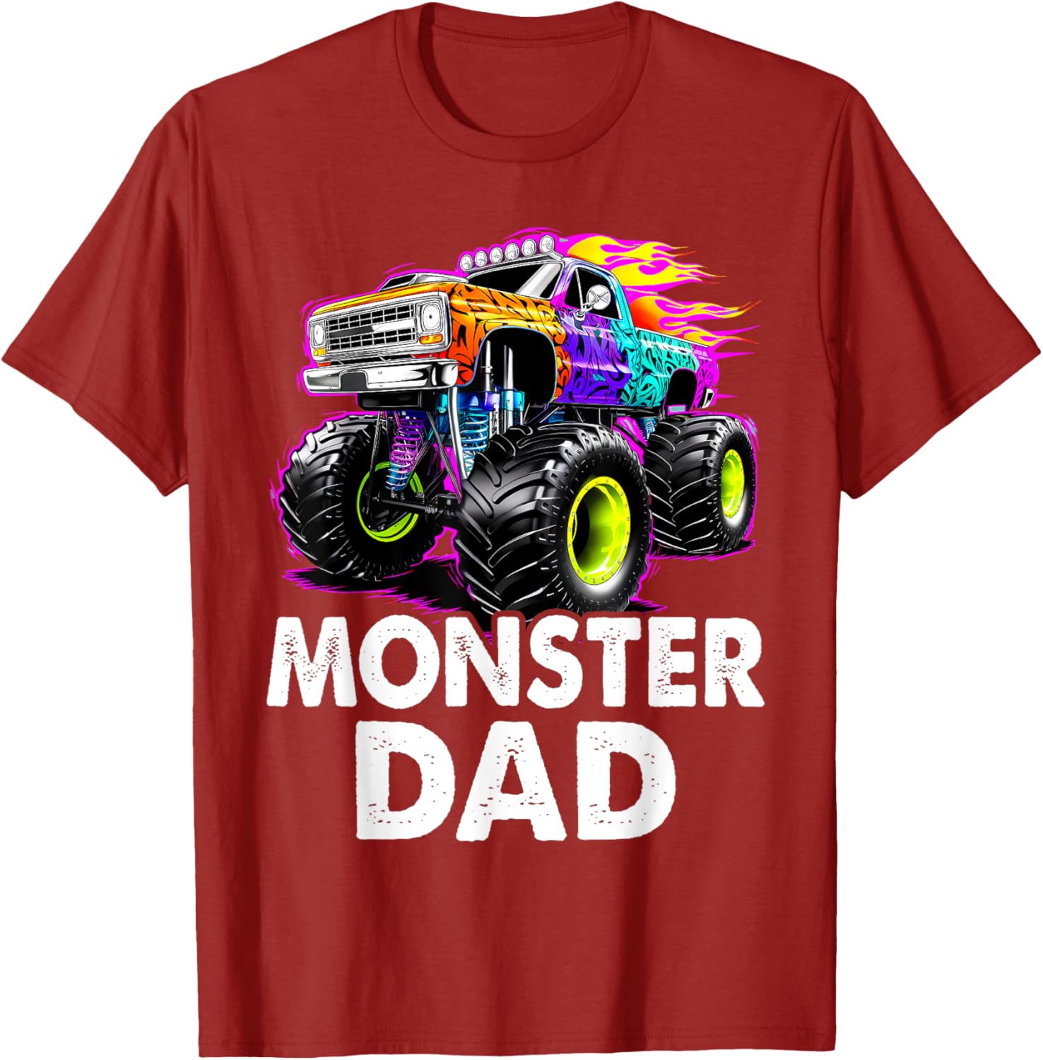 Monster Dad T-Shirt for Monster Truck Lovers - Cool Graphic Tee - 3