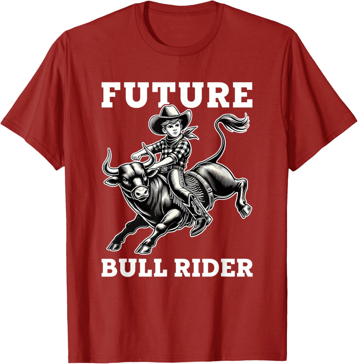 Future Bull Rider Boys Rodeo T-Shirt for Kids, Fun and Stylish Apparel - 4