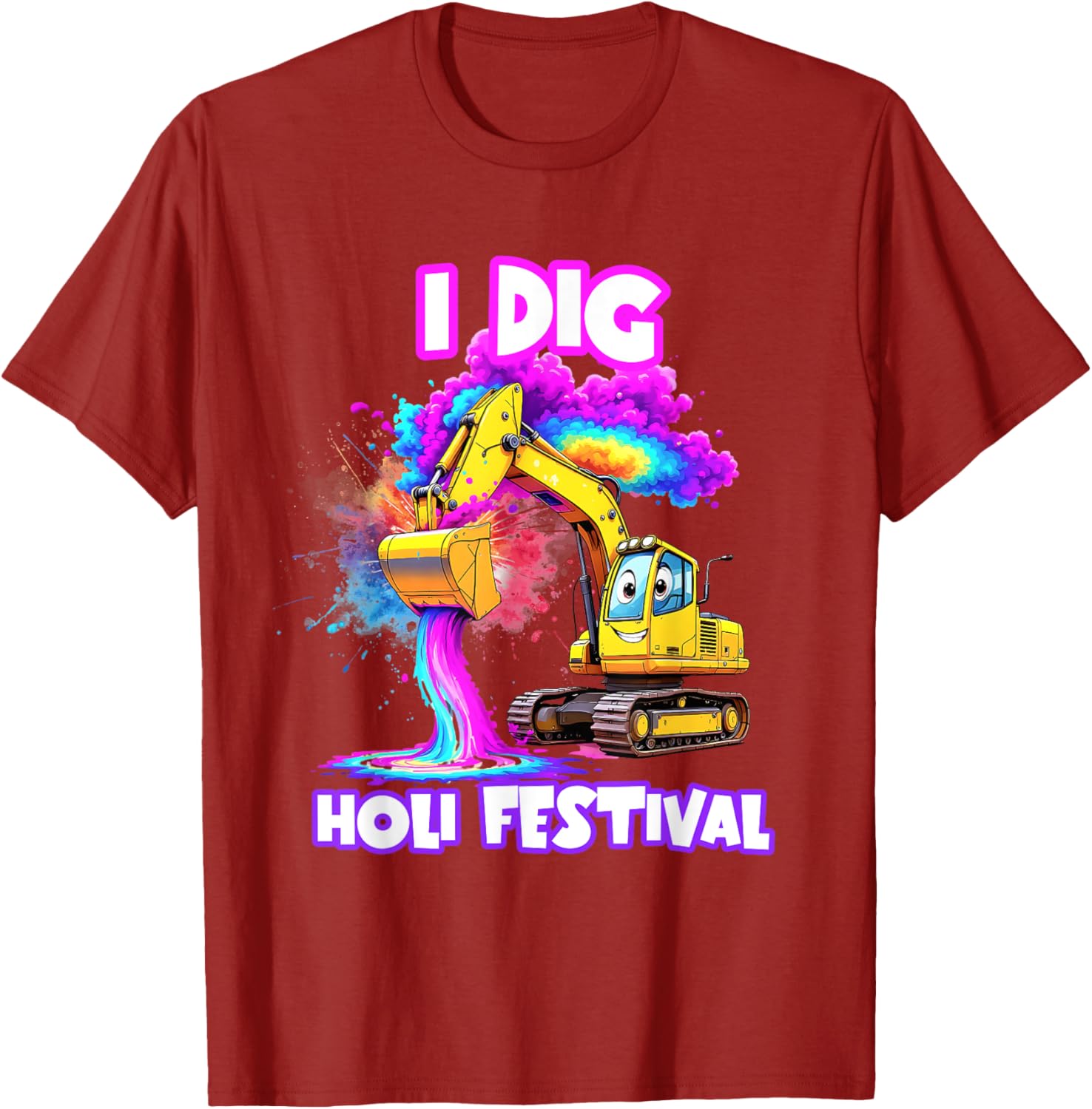 I Dig Holi Festival T-Shirt for Kids Boys Toddlers Celebrating India - 28