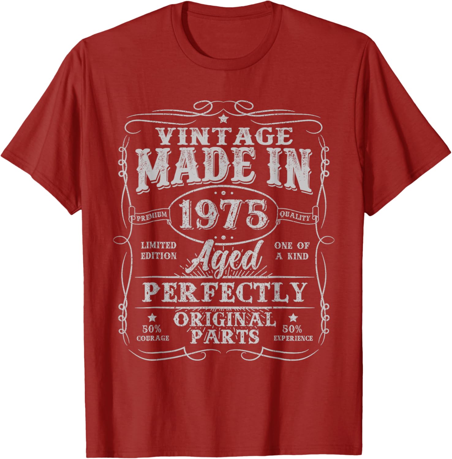 Vintage 50th Birthday T-Shirt for Men Made in 1975 Unique Gift - 8