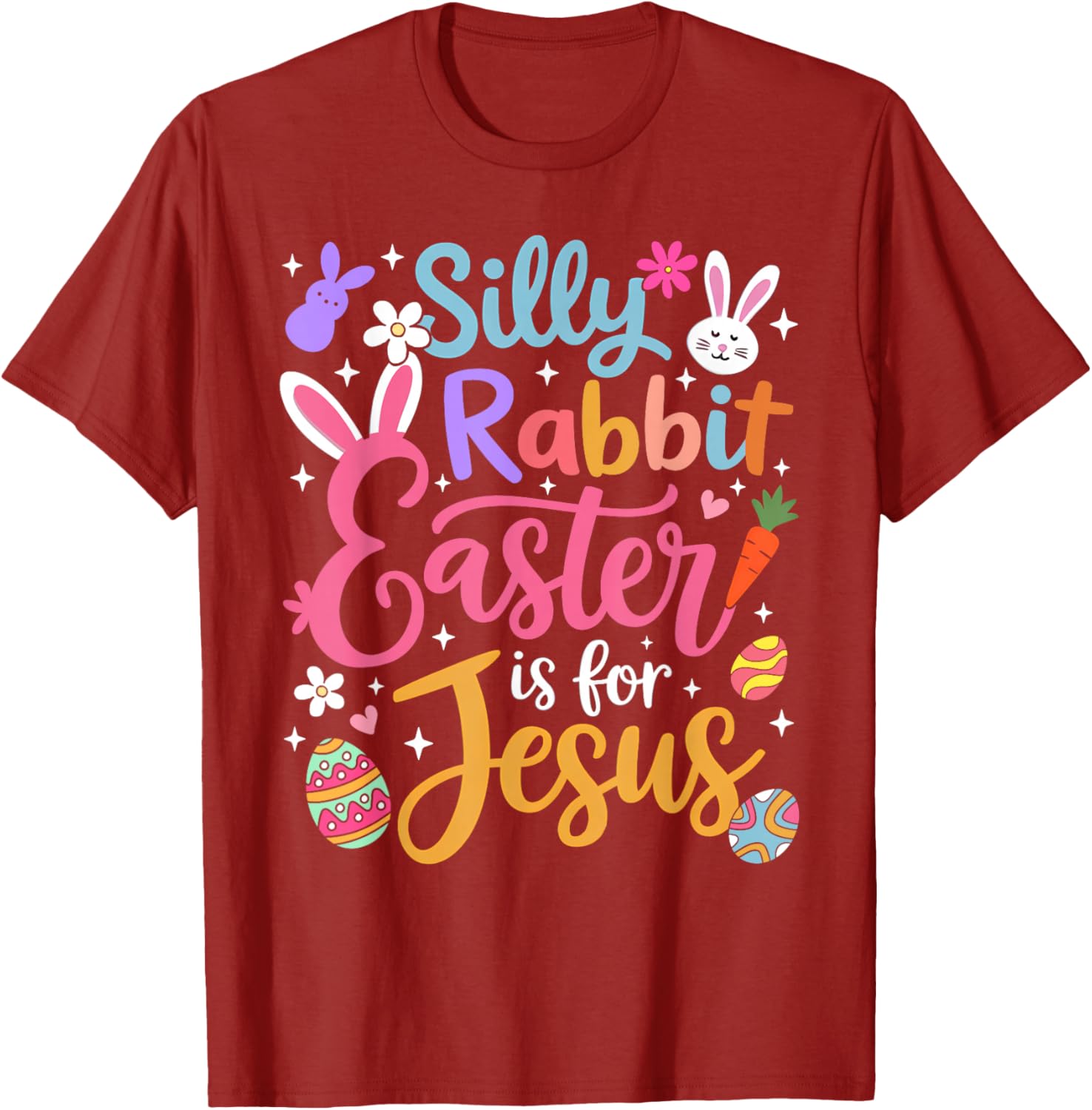 Silly Rabbit Easter Is For Jesus Christian T-Shirt for Faithful Celebrations - 7