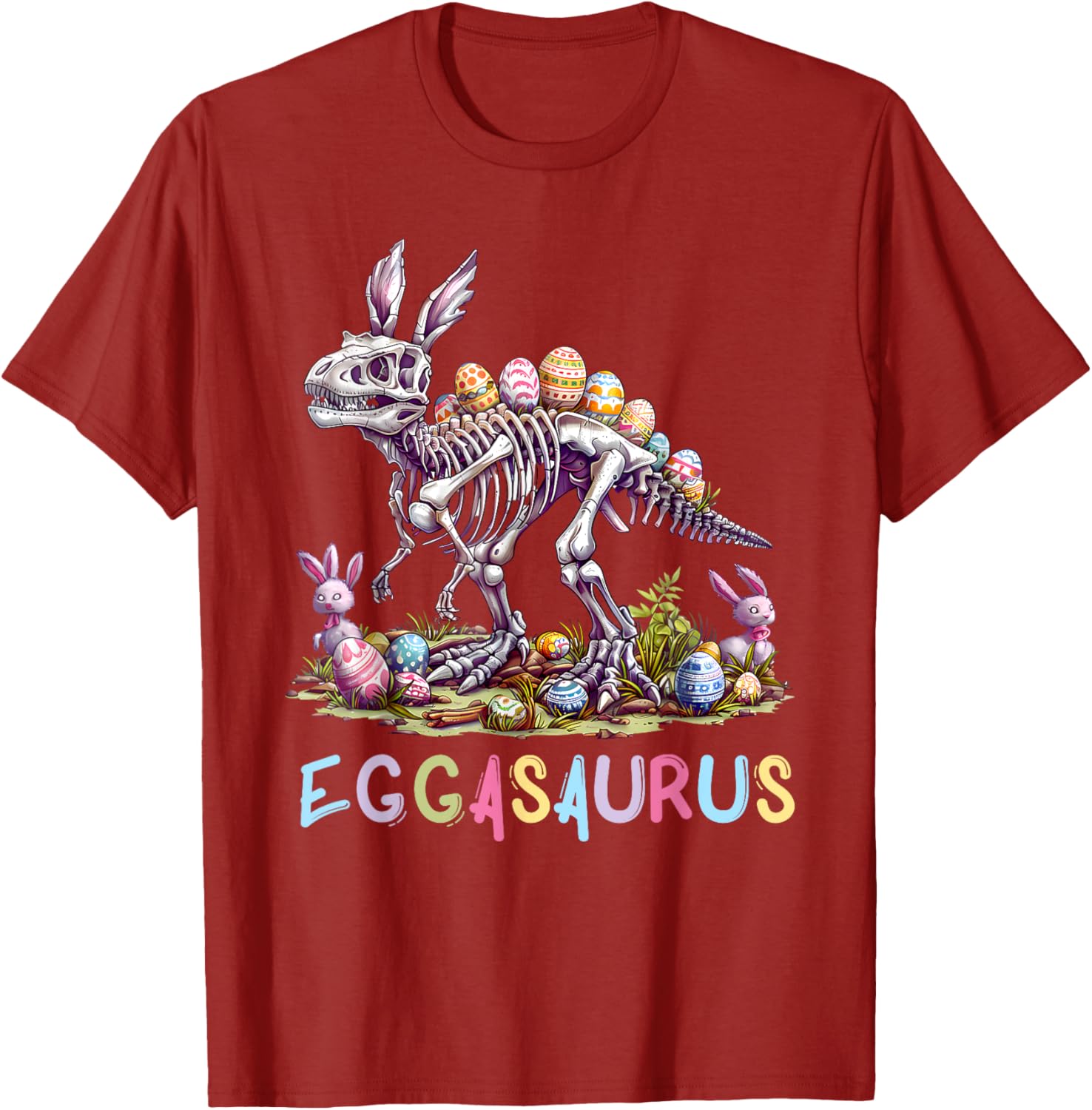 Eggasaurus Dinosaur Toddler T-Shirt for Boys - Fun Easter Stegosaurus Design - 4