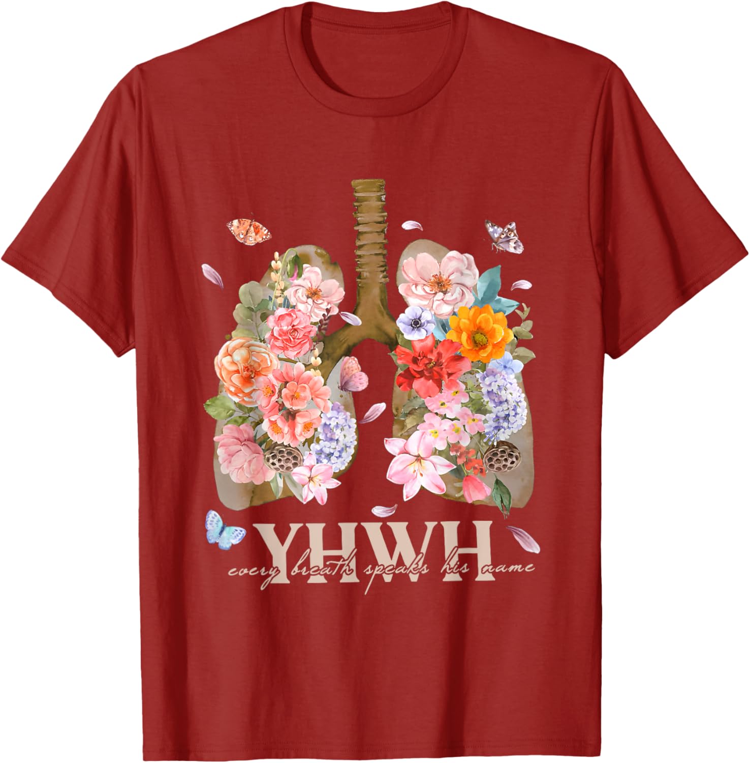 YHWH Every Breath Speaks His Name Christian T-Shirt for Believers - 3