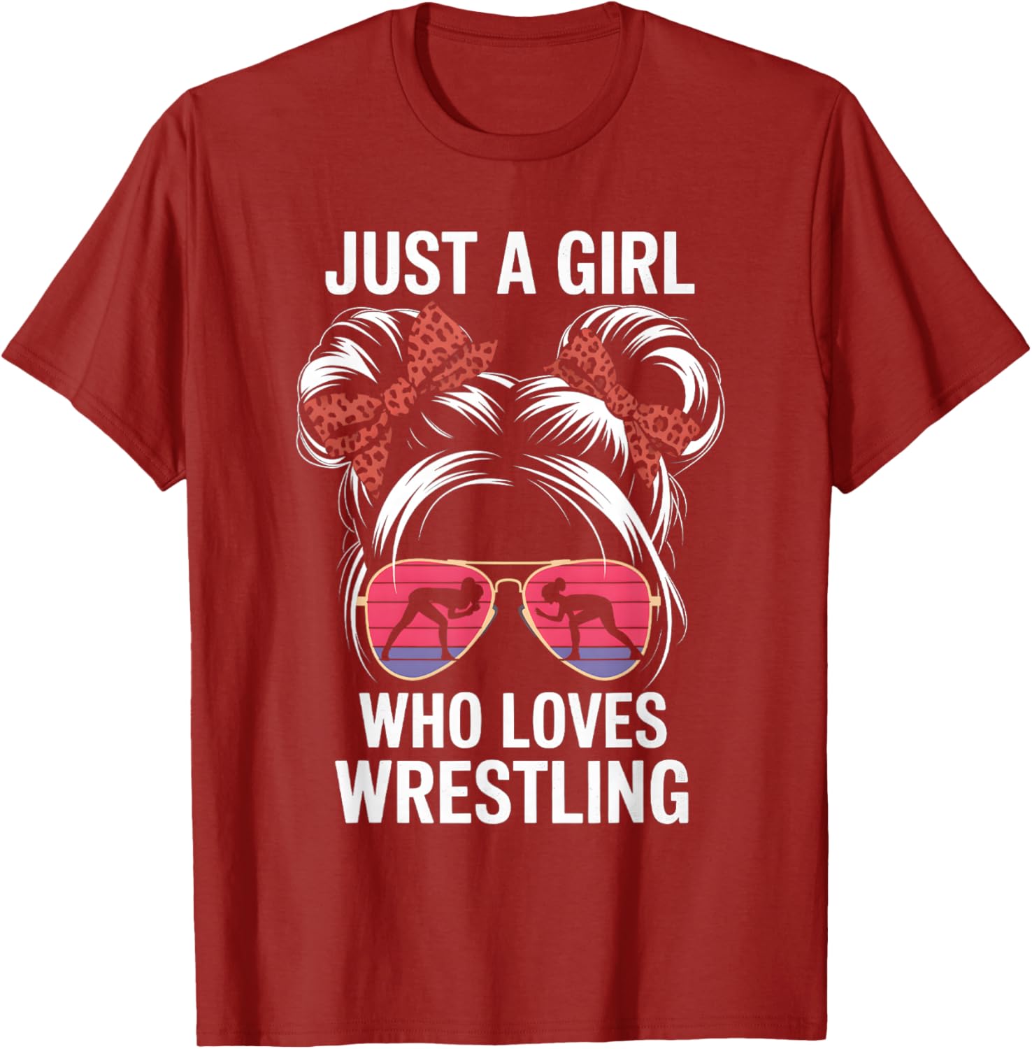 Just a Girl Who Loves Wrestling T-Shirt for Girls - Perfect Gift for Fans - 17