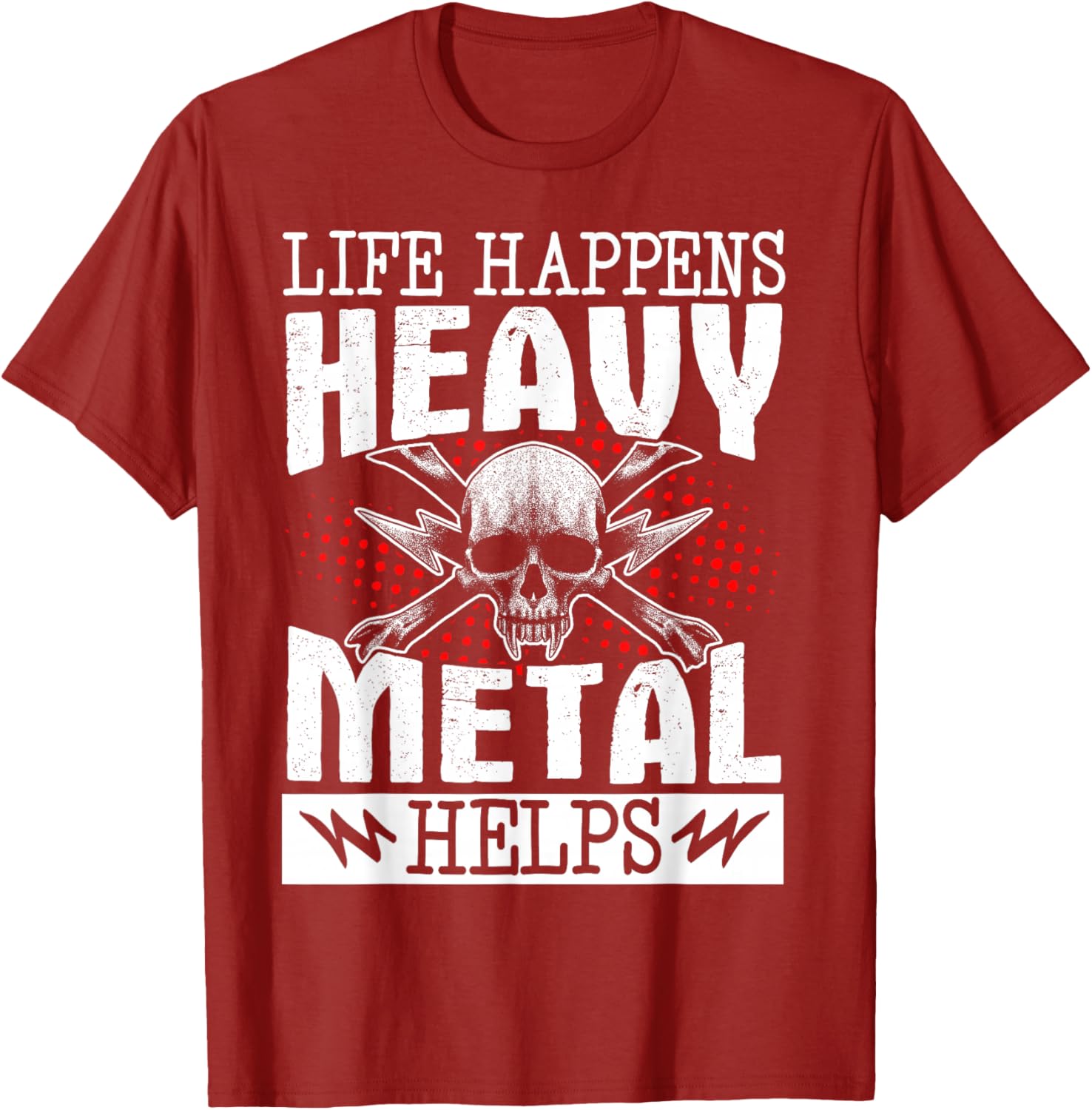 Heavy Metal Helps T-Shirt for Music Lovers - Fun Casual Wear - 9