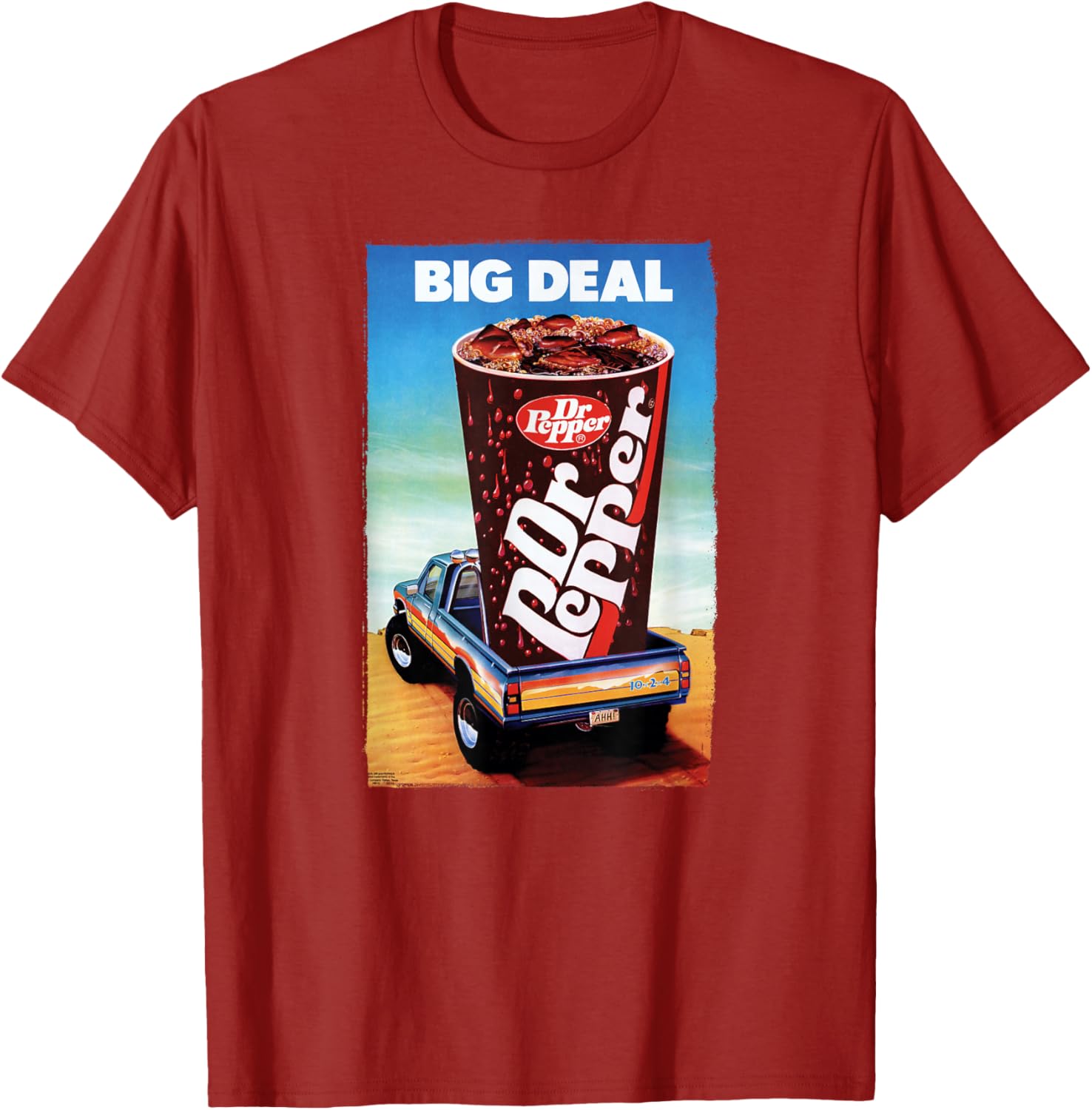Dr Pepper Big Deal Big Taste Truck Panel T-Shirt for Fun Casual Style - 6