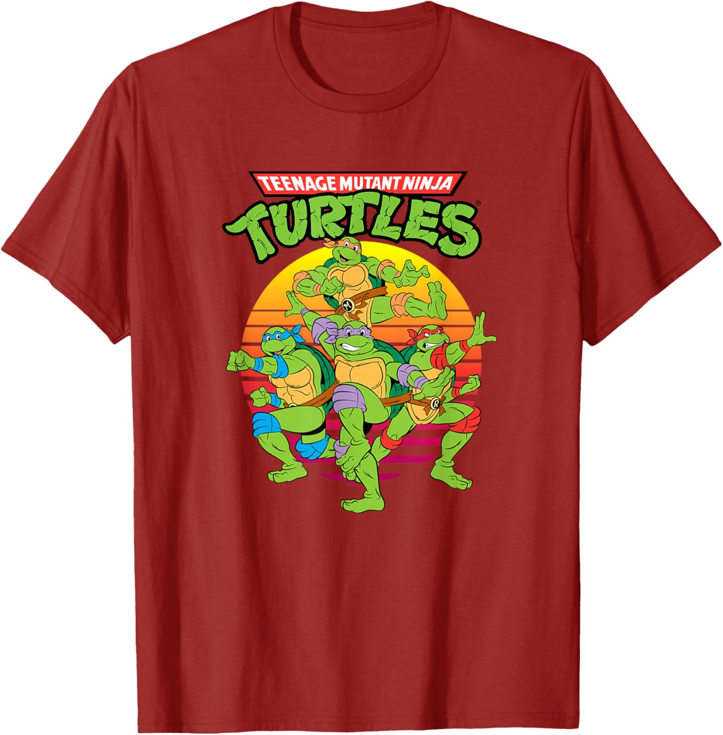 Teenage Mutant Ninja Turtles Group T-Shirt for Kids and Teens - 18