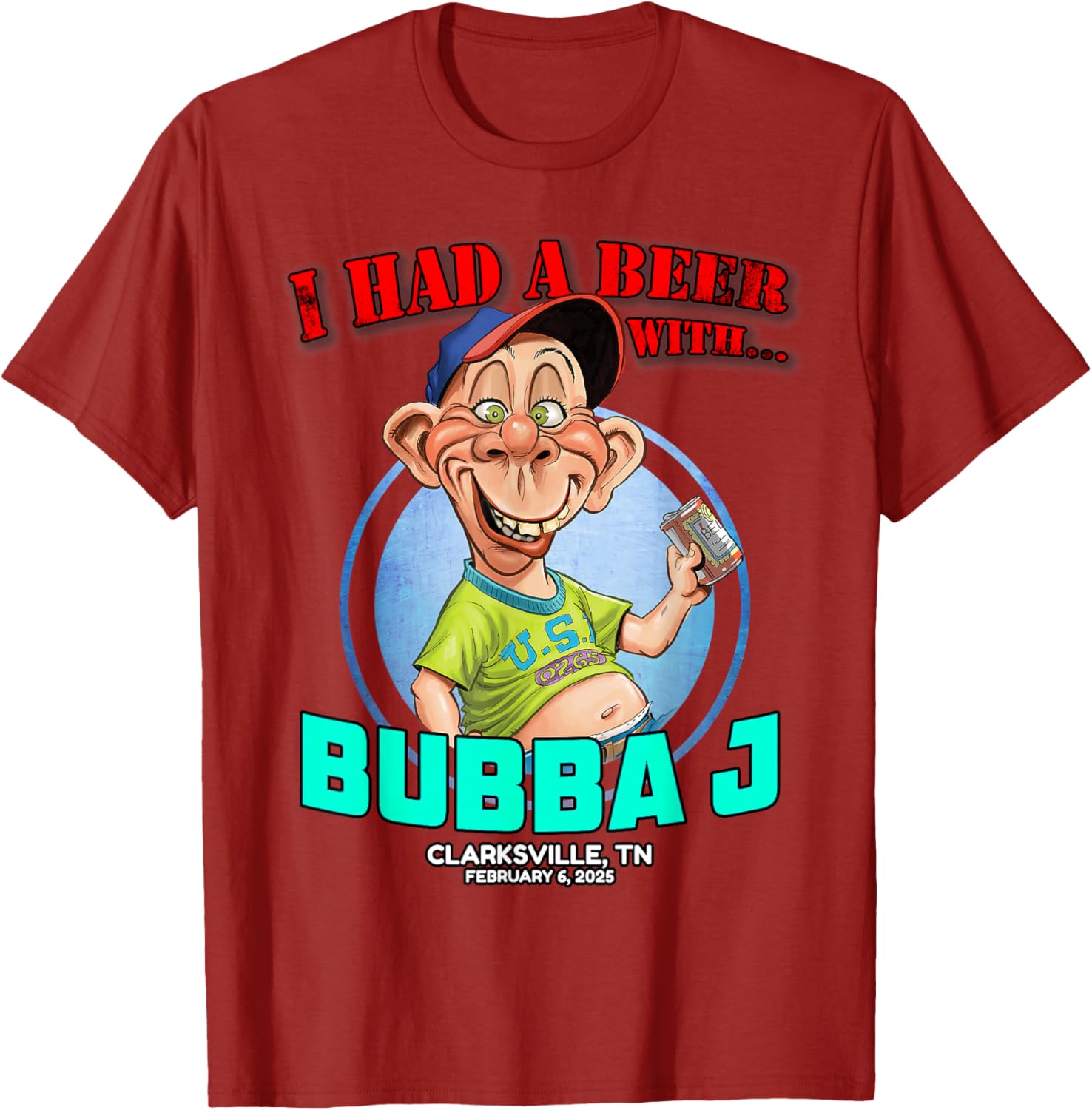 Bubba J Clarksville TN 2025 T-Shirt for Casual Style and Comfort - 2