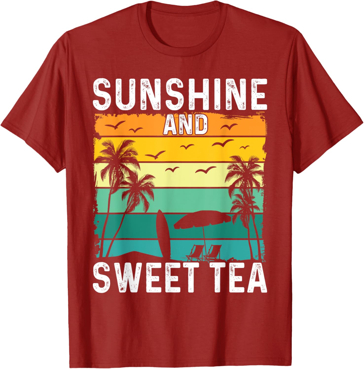 Sunshine And Sweet Tea Retro Southern Pride Iced Tea Lover T-Shirt - 9
