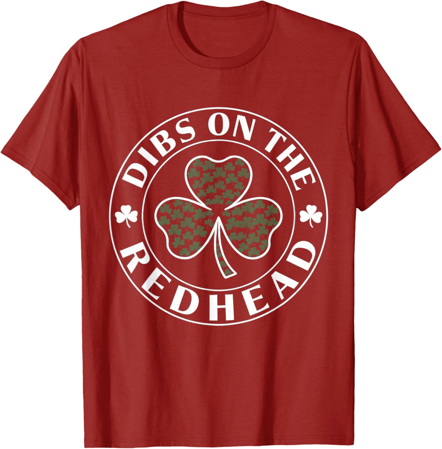 Funny Irish St Patricks Day Shamrock Dibs on the Redhead T-Shirt - 13