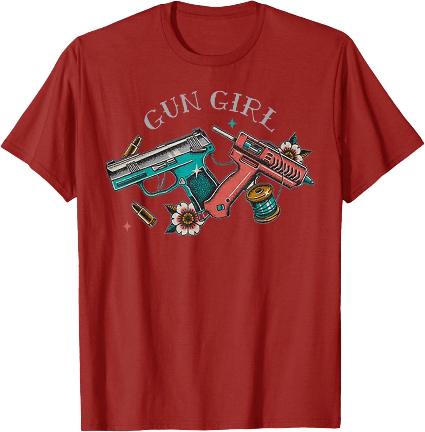 Gun Girl T-Shirt for Women - Stylish Clothing with Bold Graphic Design - 8