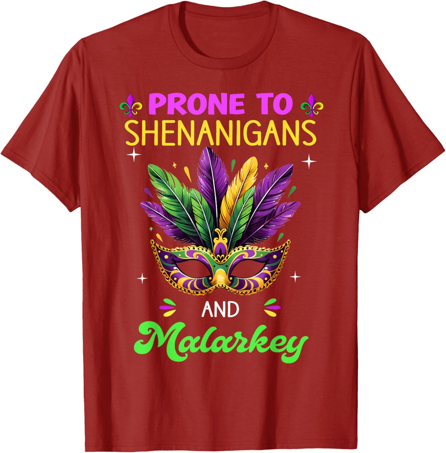 Mardi Gras Shenanigans T-Shirt for Men and Women - New Orleans Carnival Fun - 2