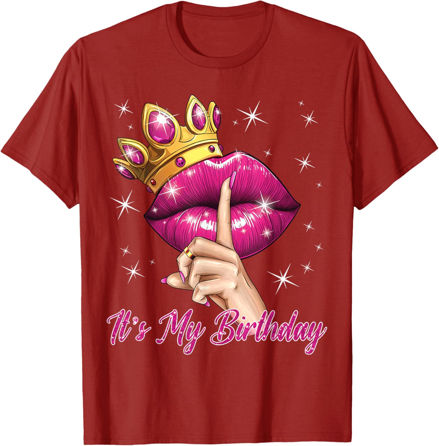 Queen Princess Birthday T-Shirt for Women Cute B-Day Party Gift - 9