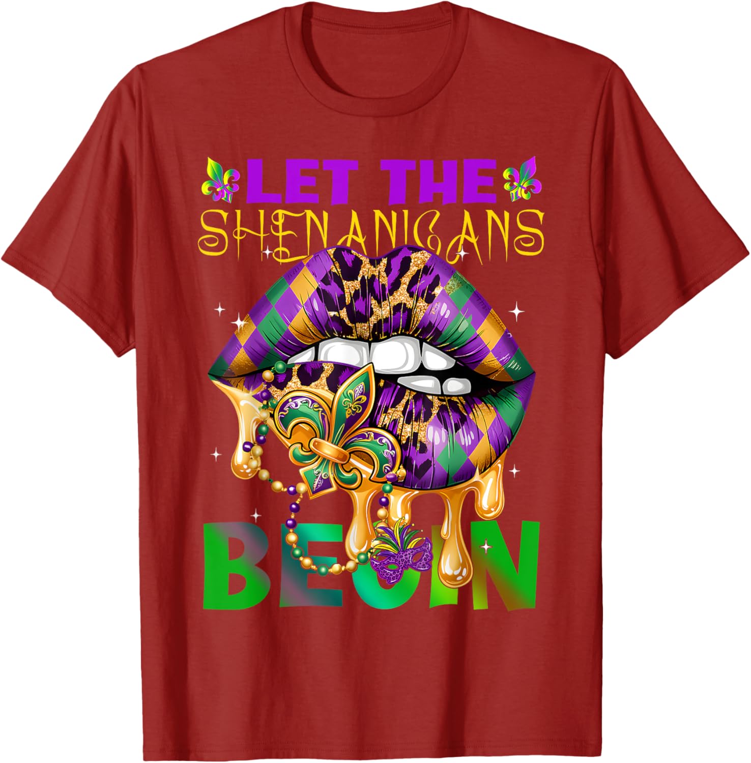 Let The Shenanigans Begin Mardi Gras T-Shirt for Kids and Adults - 13