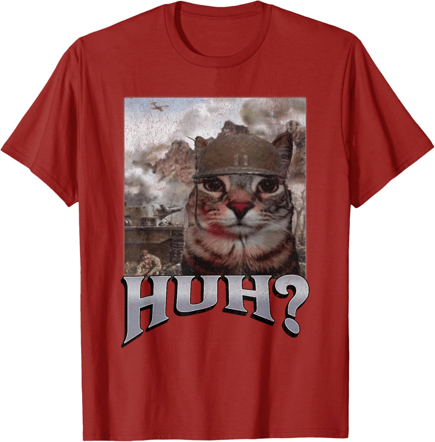 Funny Cat Meme T-Shirt for Men and Women - Huh? Graphic Tee - 21