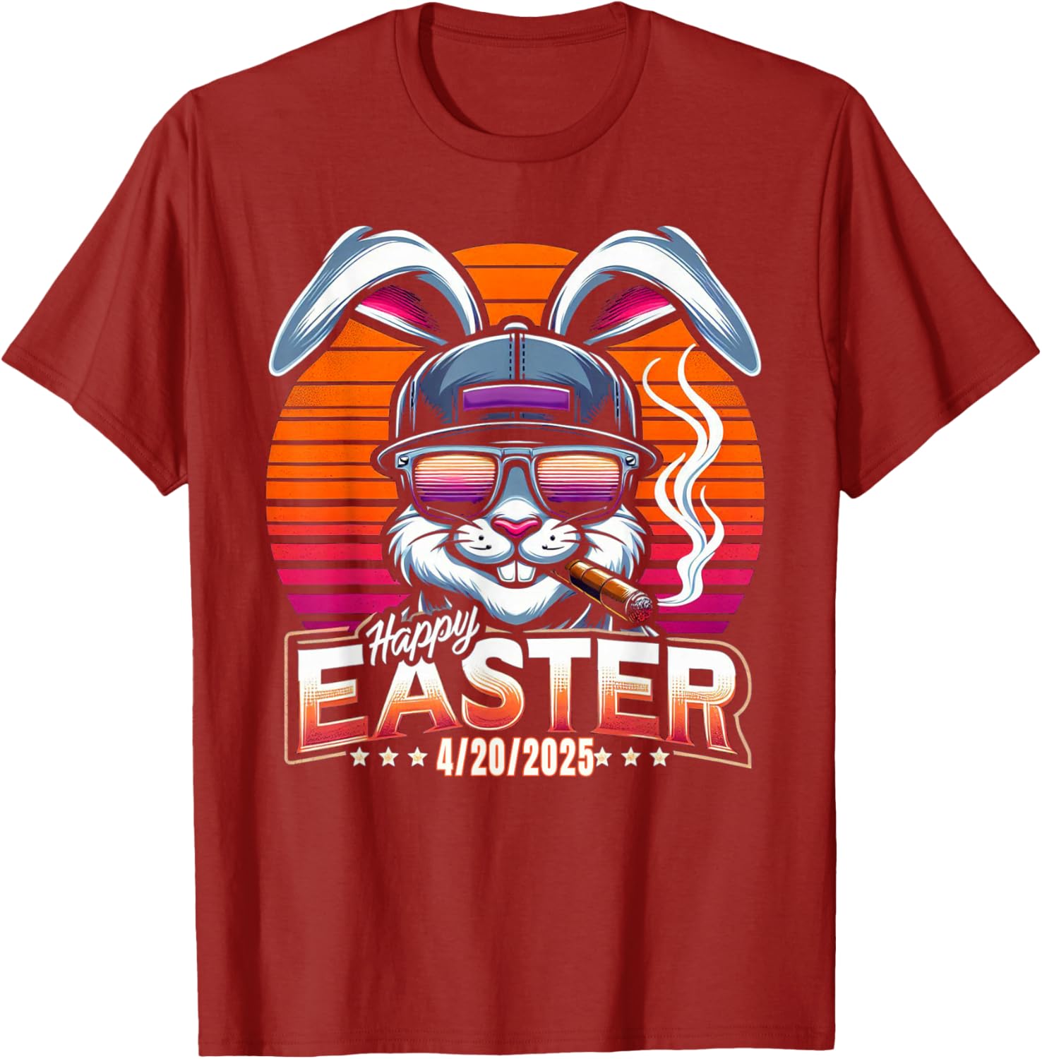 Funny Easter Bunny Marijuana T-Shirt for 420 Humor Lovers - 18