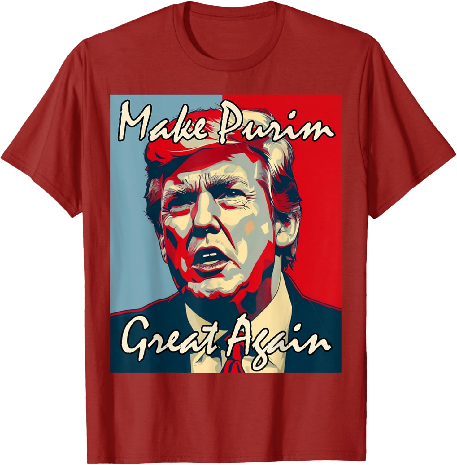 Make Purim Great Again Trump Costume T-Shirt for Festive Celebrations - 11