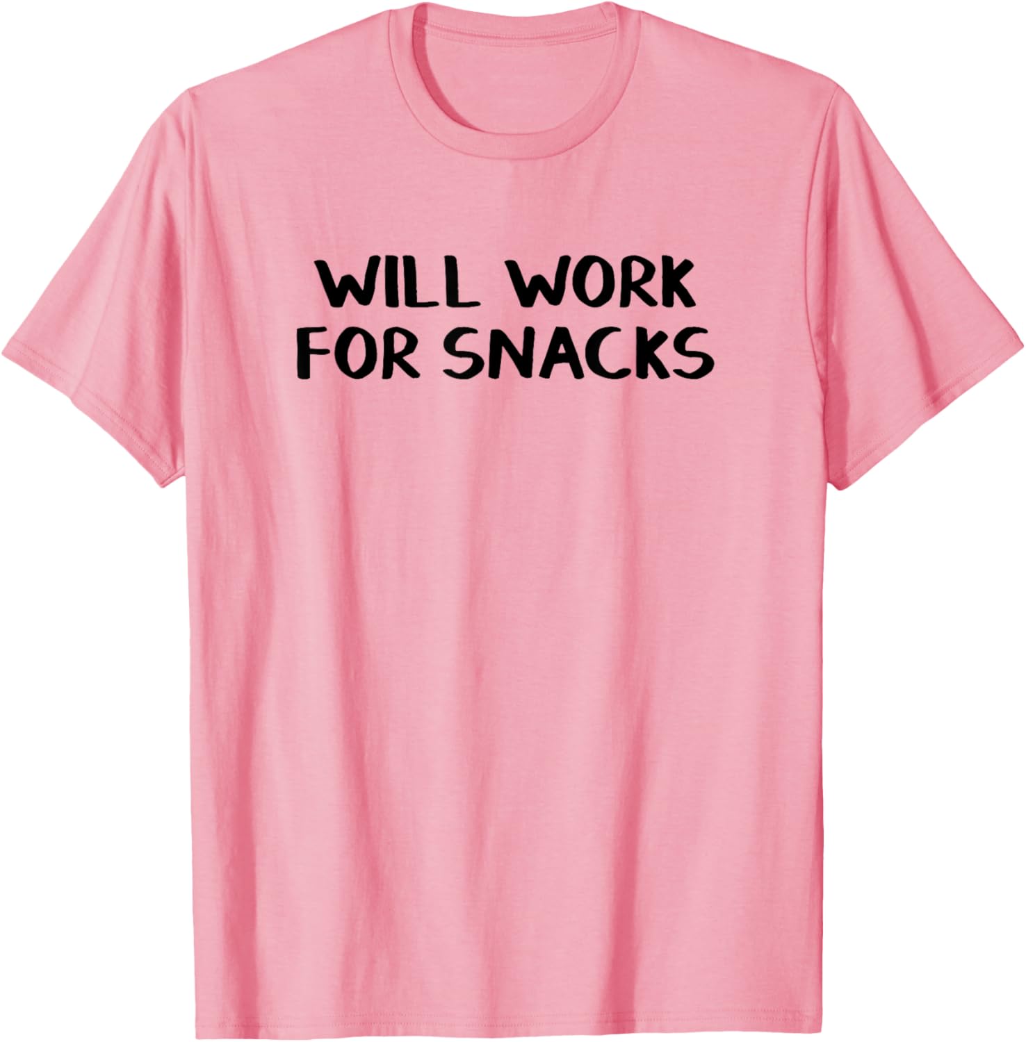 Will Work For Snacks T-Shirt Fun Graphic Tee for Food Lovers - 4