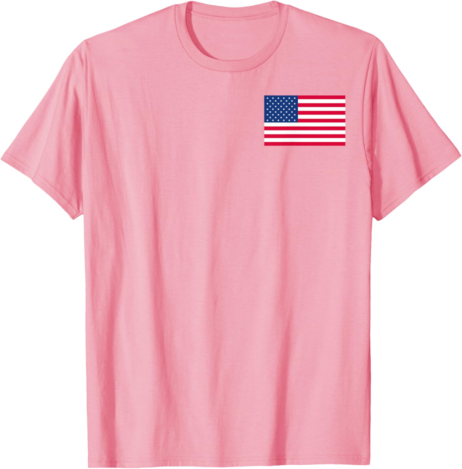 Patriotic American Flag Small Print T-Shirt for Casual Style Lovers - 12