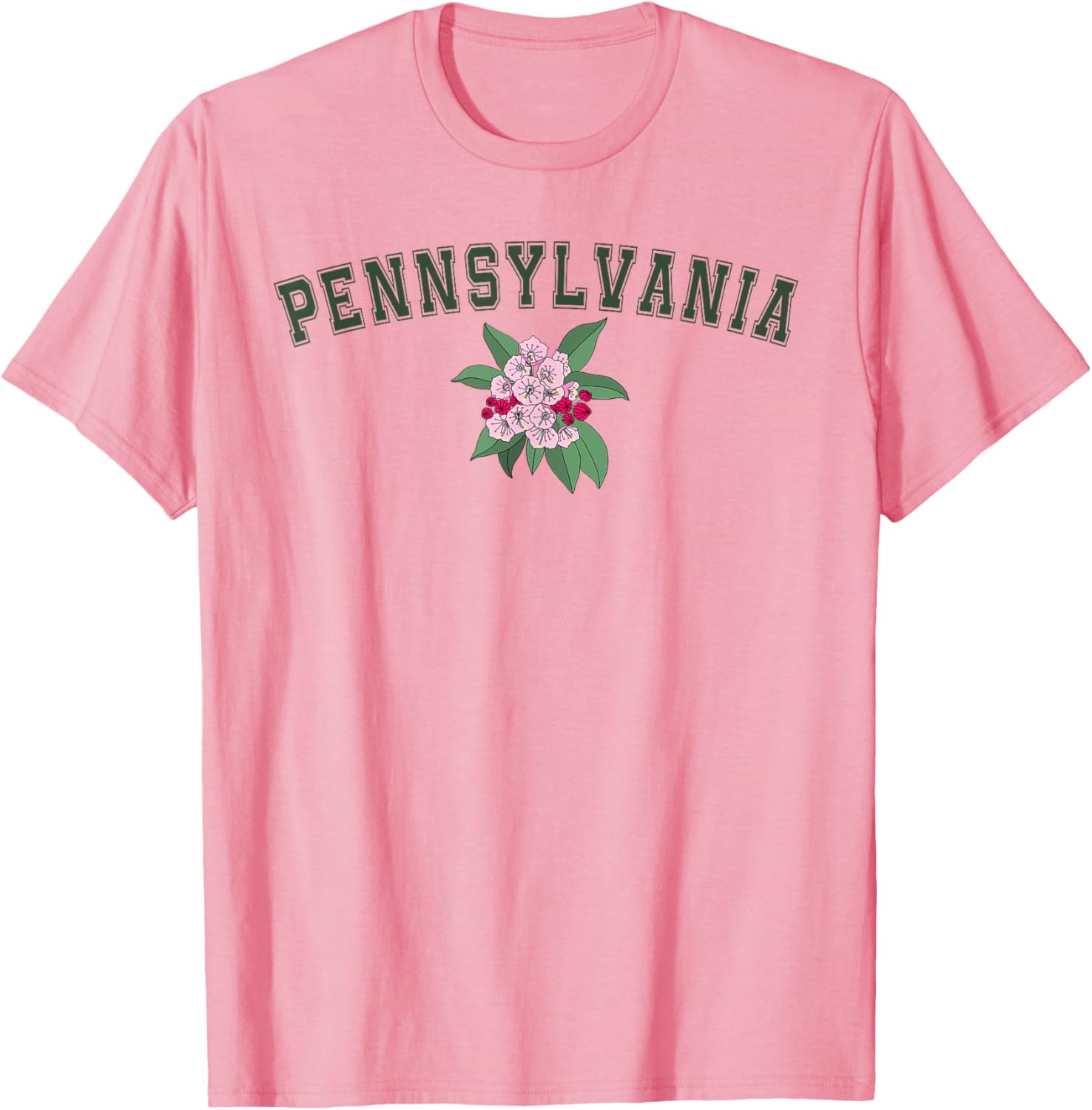 Pennsylvania Flower Graphic T-Shirt for Nature Lovers and Fans - 6