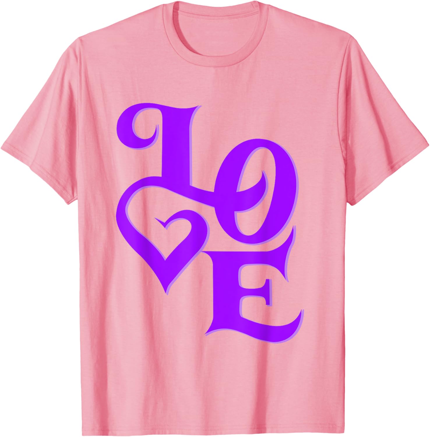 Purple Love Graphic T-Shirt for Stylish Casual Wear and Unique Fashion - 19