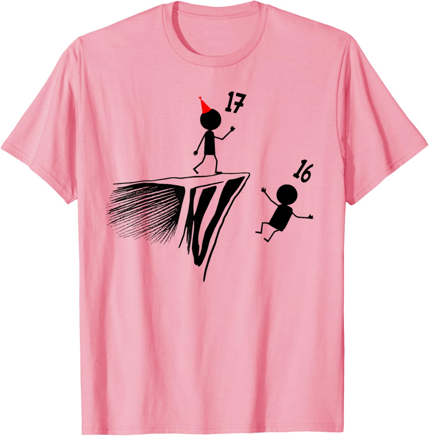 Funny 17th Birthday T-Shirt for Teens Cool Gift for 17 Year Olds - 16