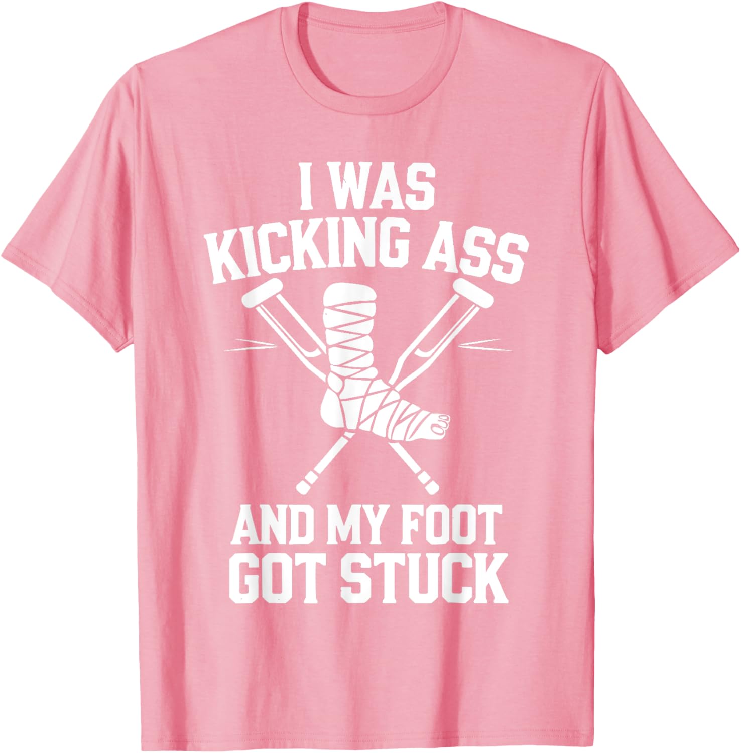 Funny Broken Leg Art T-Shirt for Men, Women, and Kids Surgery Recovery - 15