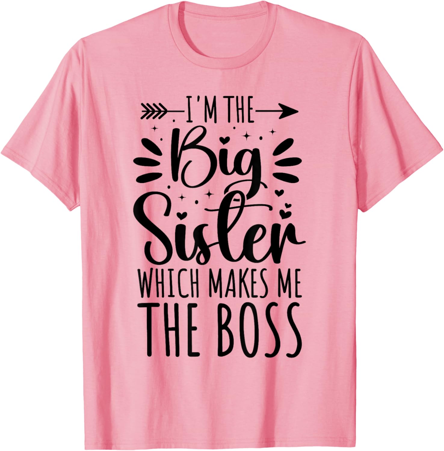 Big Sister Boss Funny Sibling T-Shirt for Proud Sisters - 13