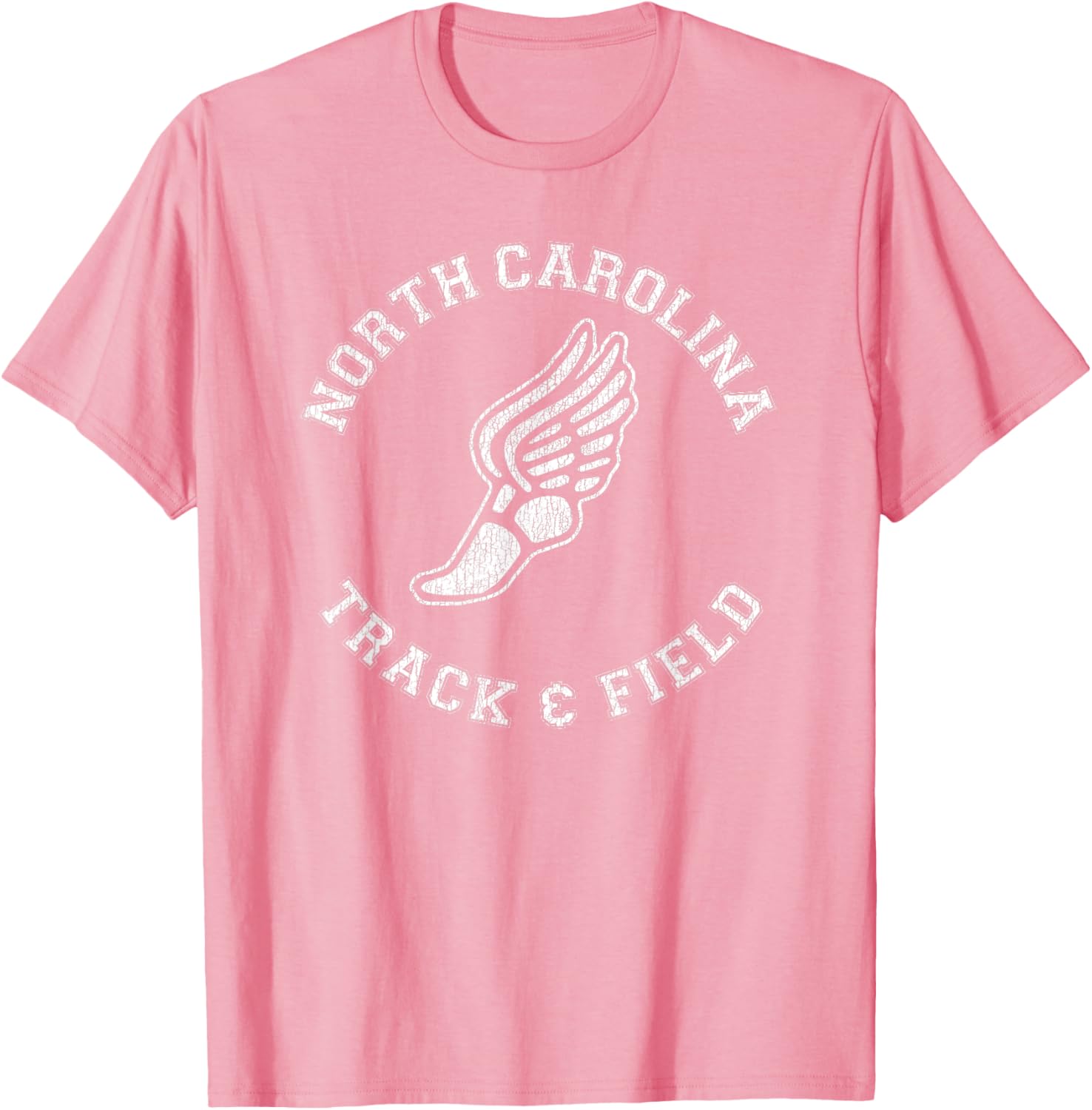 North Carolina Vintage 80s Track & Field Distressed T-Shirt for Fans - 22