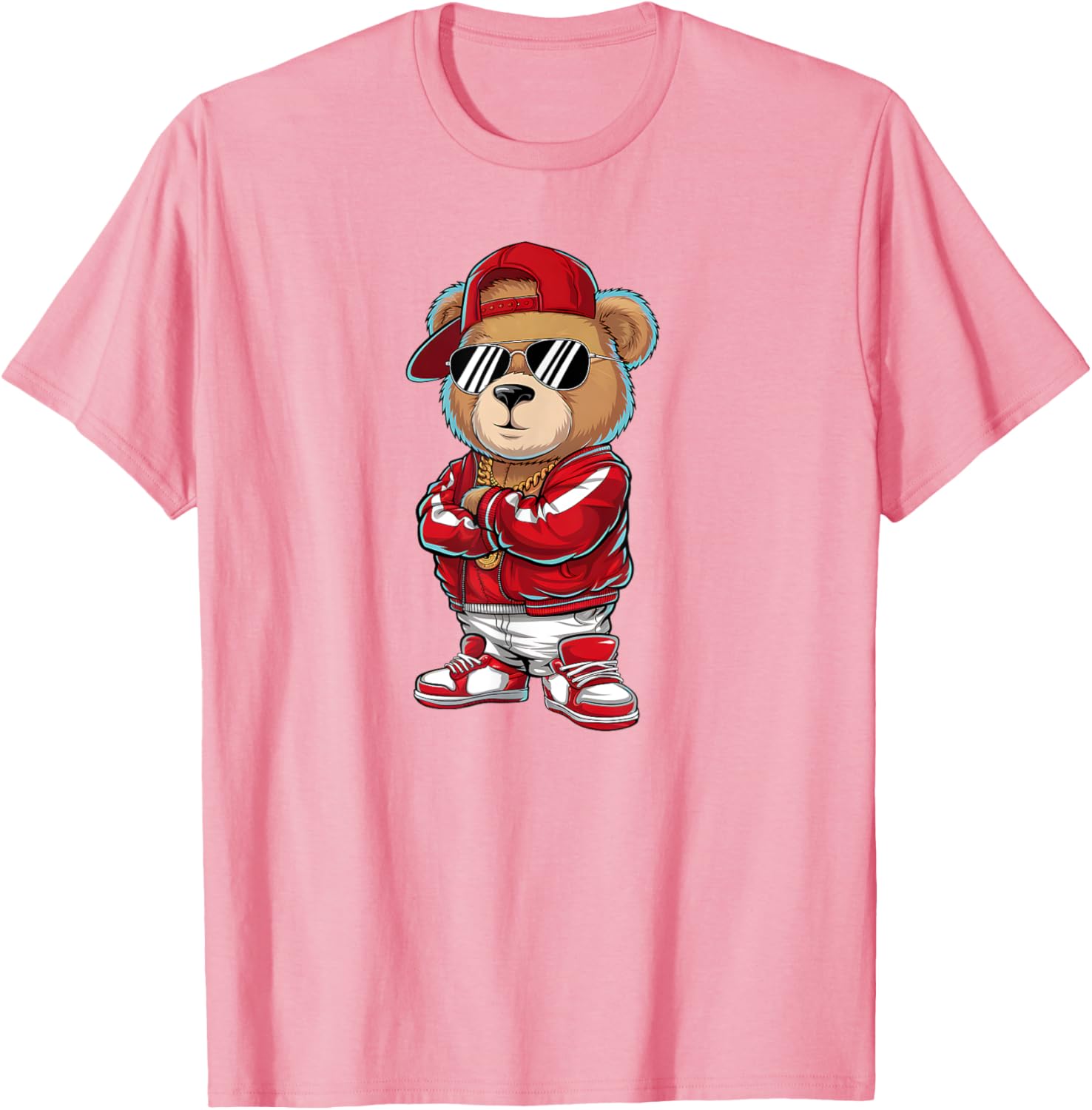 Funny Hip Hop Teddy Bear 90s Graffiti Art T-Shirt for Rap Lovers - 14