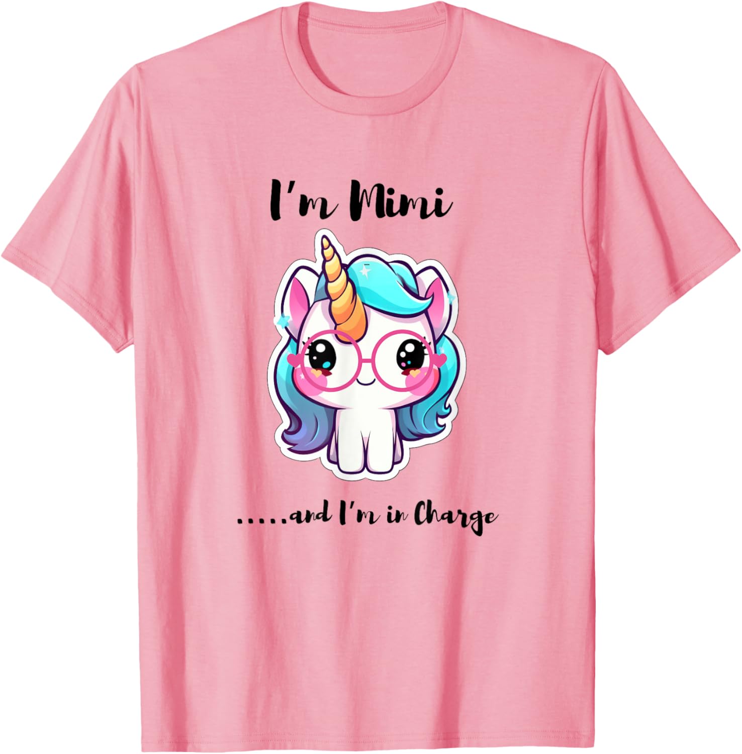 Funny I'm Mimi and I'm in Charge Unicorn T-Shirt for Kids and Adults - 9