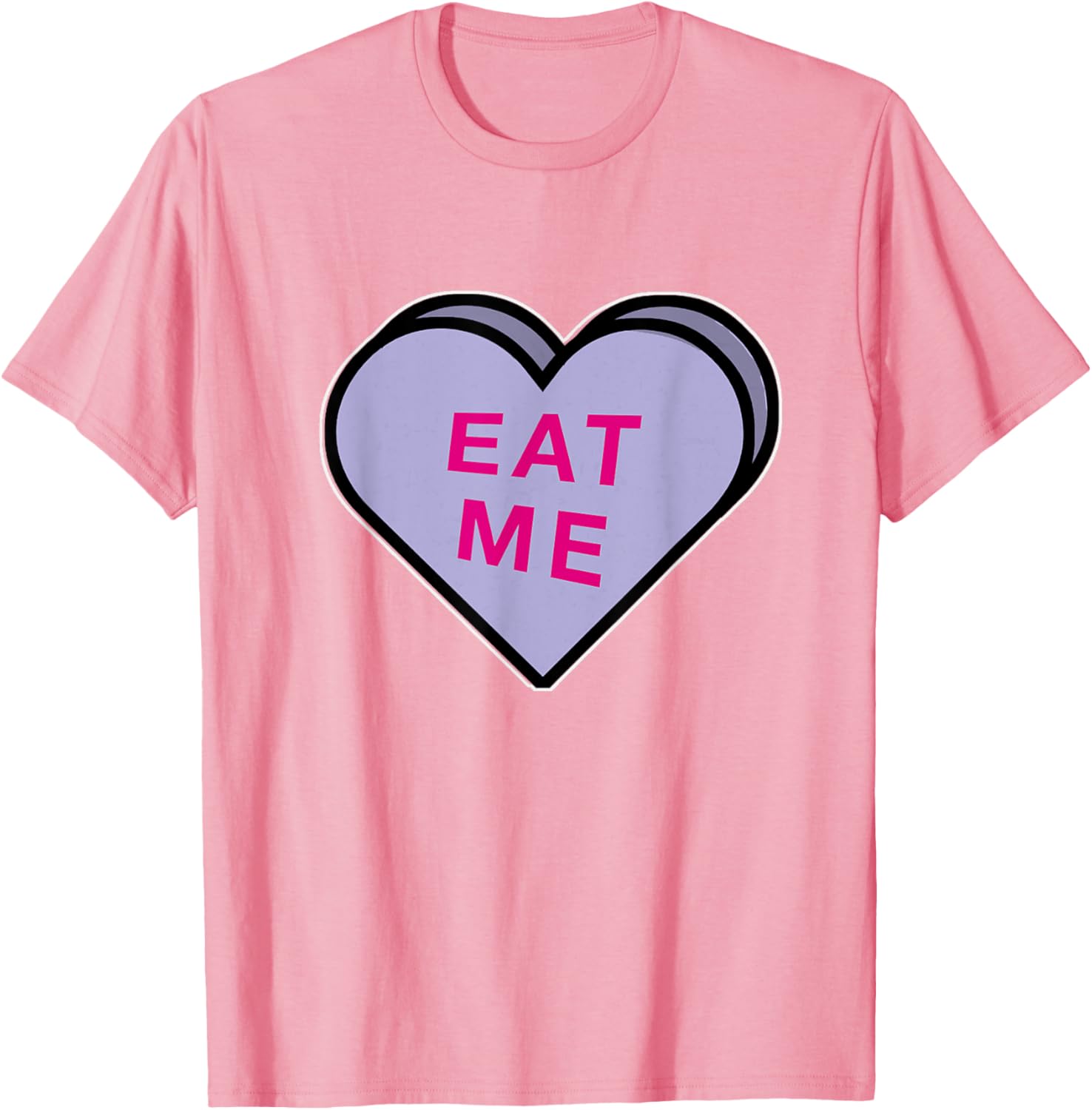 Funny Eat Me Valentine's T-Shirt - Cute Dirty Candy Heart Design - 6