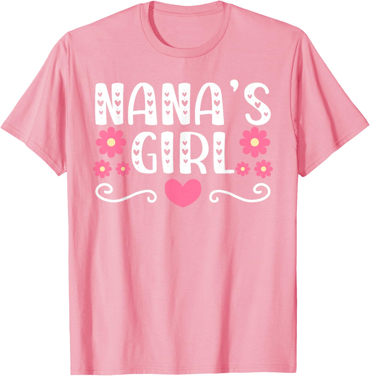 Nana's Girl Heart T-Shirt for Granddaughter - Cute Gift Idea - 2