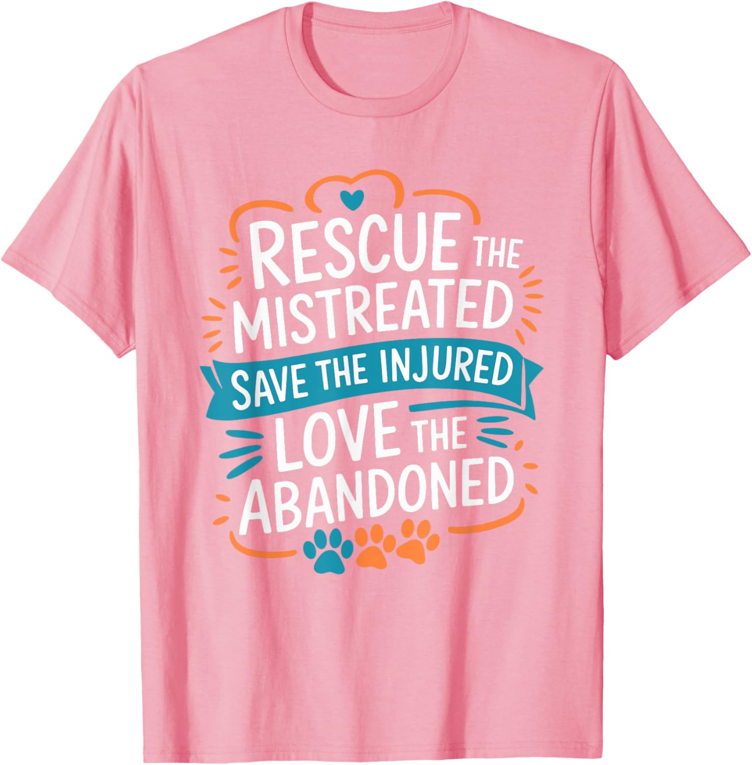 Rescue Mistreated Pets T-Shirt for Dog and Cat Lovers - Save Lives! - 5