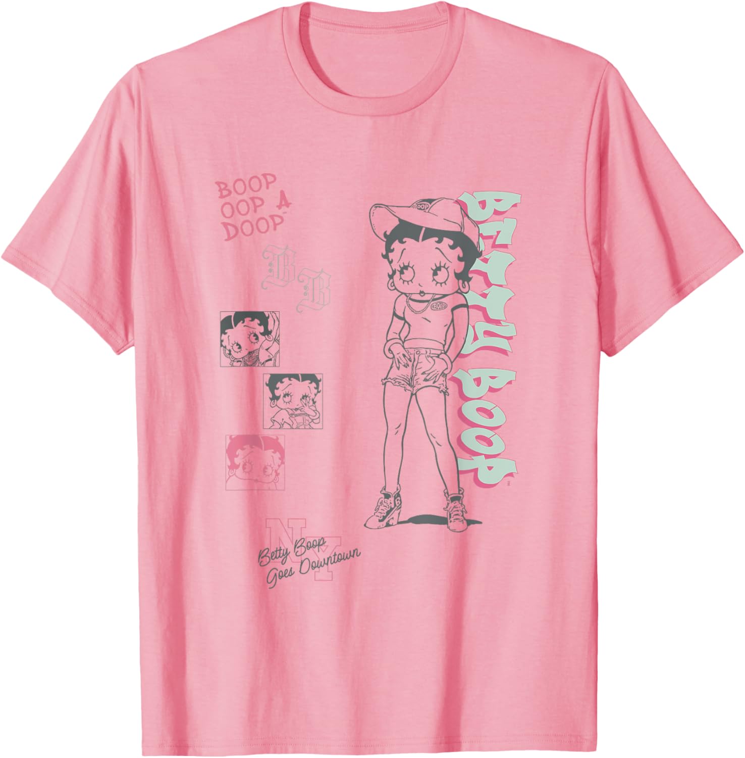 Betty Boop Goes Downtown Vintage Style T-Shirt for Fun Fashion Lovers - 2