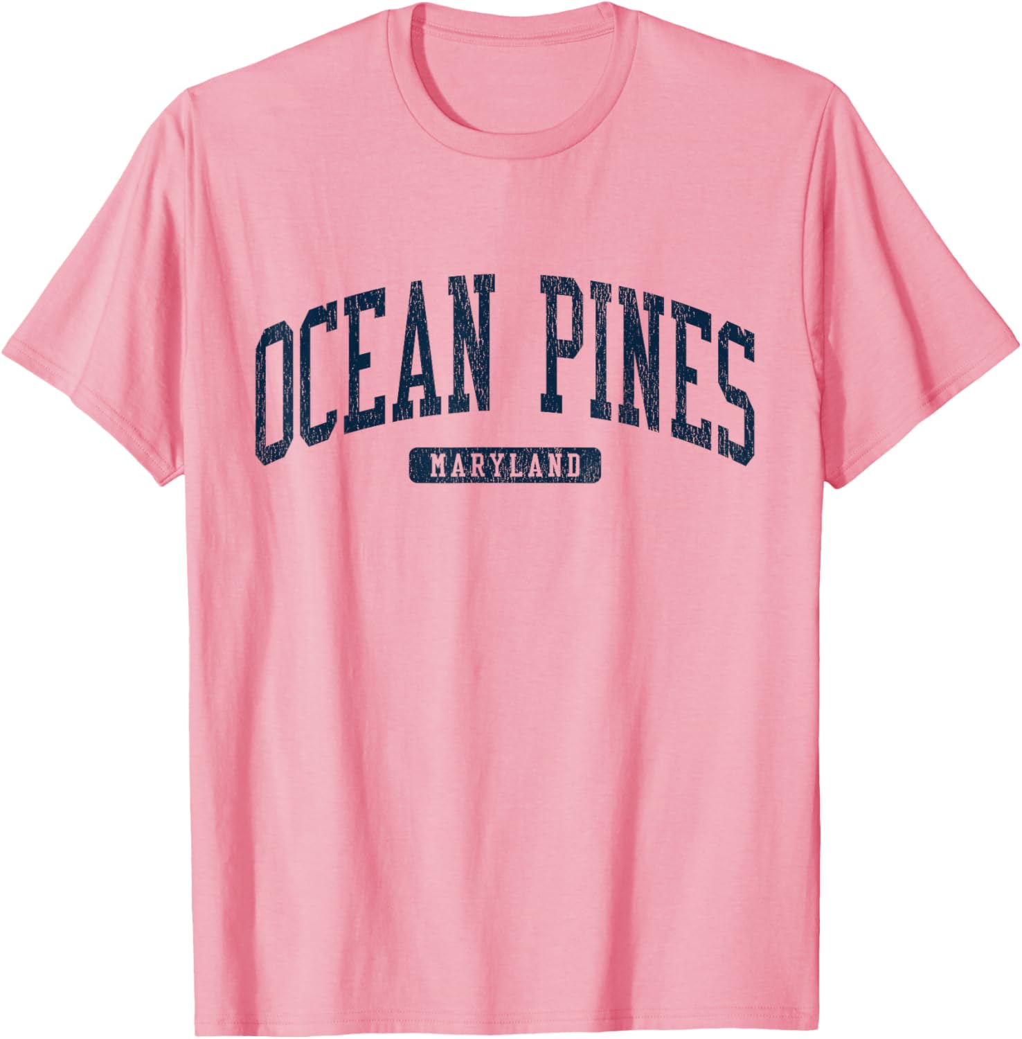 Ocean Pines Maryland College Style Blue T-Shirt for Casual Wear - 5