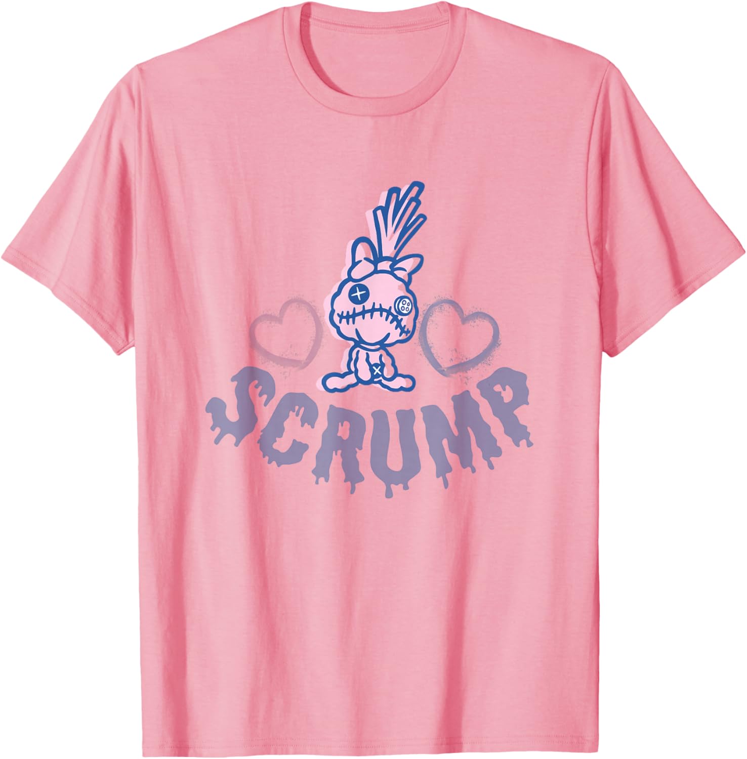 Disney Lilo & Stitch Scrump Stitch Toy T-Shirt with Blue and Pink Hearts - 3